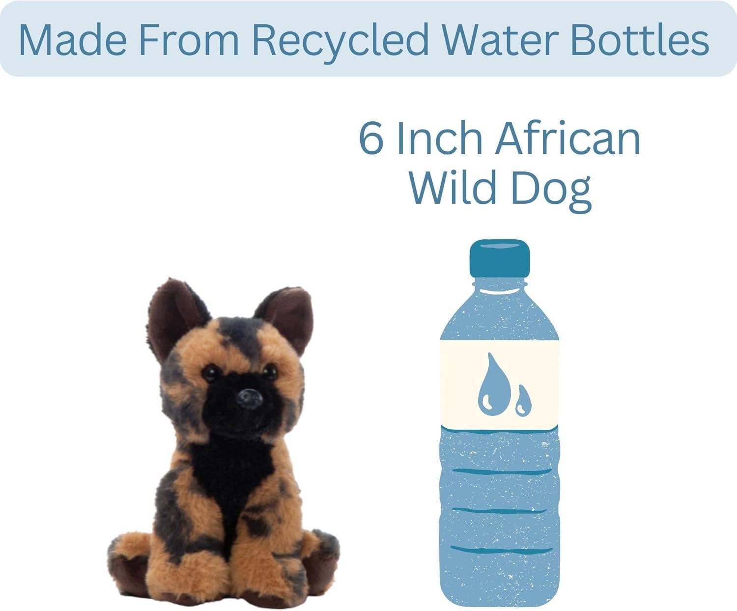 image:imageThe Petting Zoo African Wild Dog Stuffed Animal Plushie Gifts for Kids Wild Onez Babiez Zoo Animals Zoologee African Wild Dog Plush Toy 6 inches