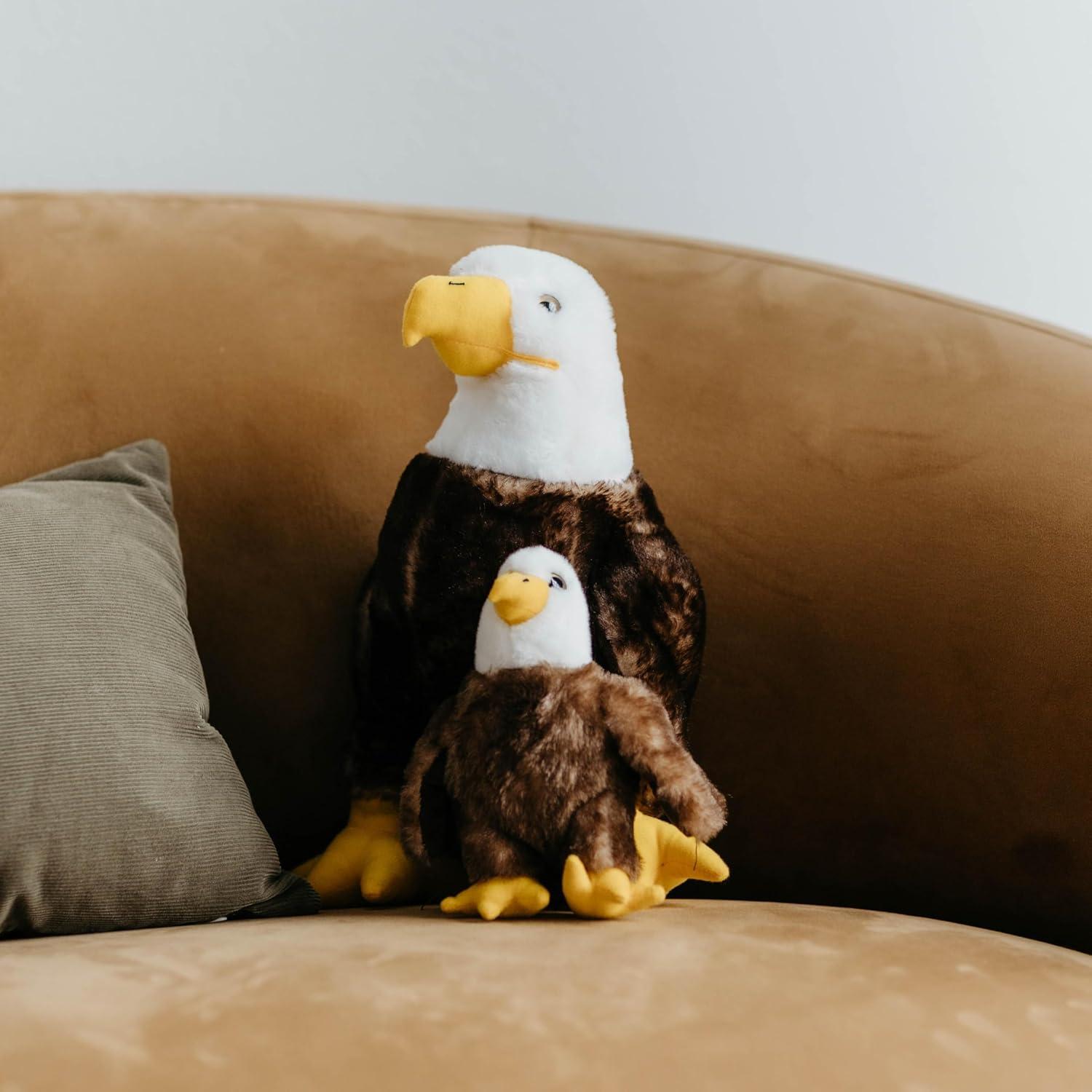 image:imageThe Petting Zoo Bald Eagle Stuffed Animal Plushie Gifts for Kids Wild Onez Babiez Zoo Animals Eagle Plush Toy 6 inches6 in