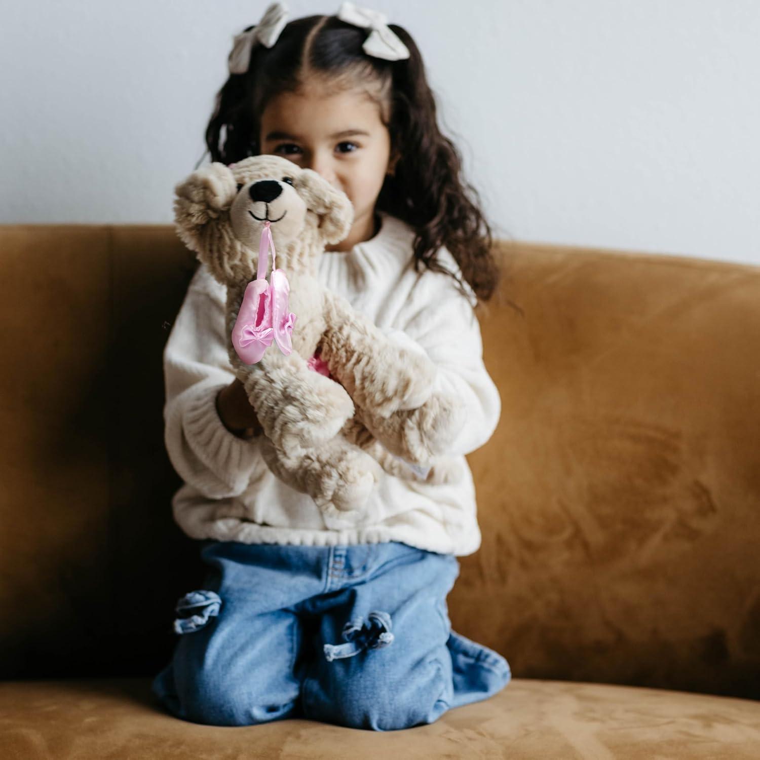 image:imageThe Petting Zoo Ballerina Scruffy Dog Stuffed Animal Gifts for Kids Caramel Brown Dog Plush Toy 10 Inches
