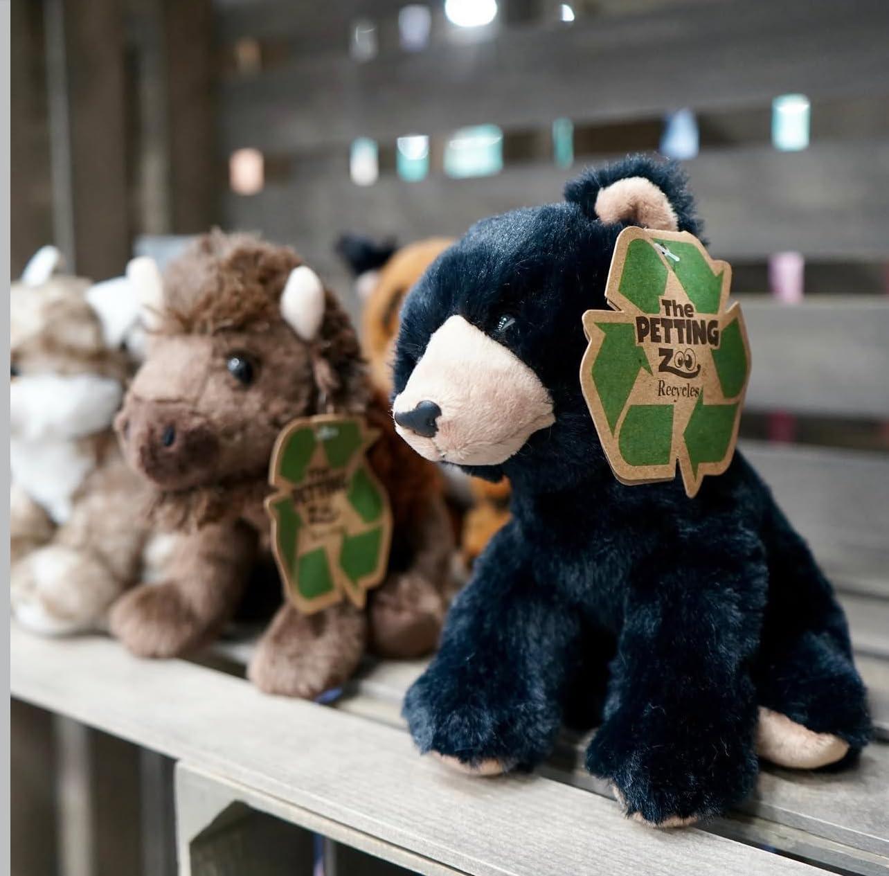 image:imageThe Petting Zoo Bear Stuffed Animal Gifts for Kids Wild Onez Zoo Animals Black Bear Plush Toy 9 inchesSmall Pack of 2