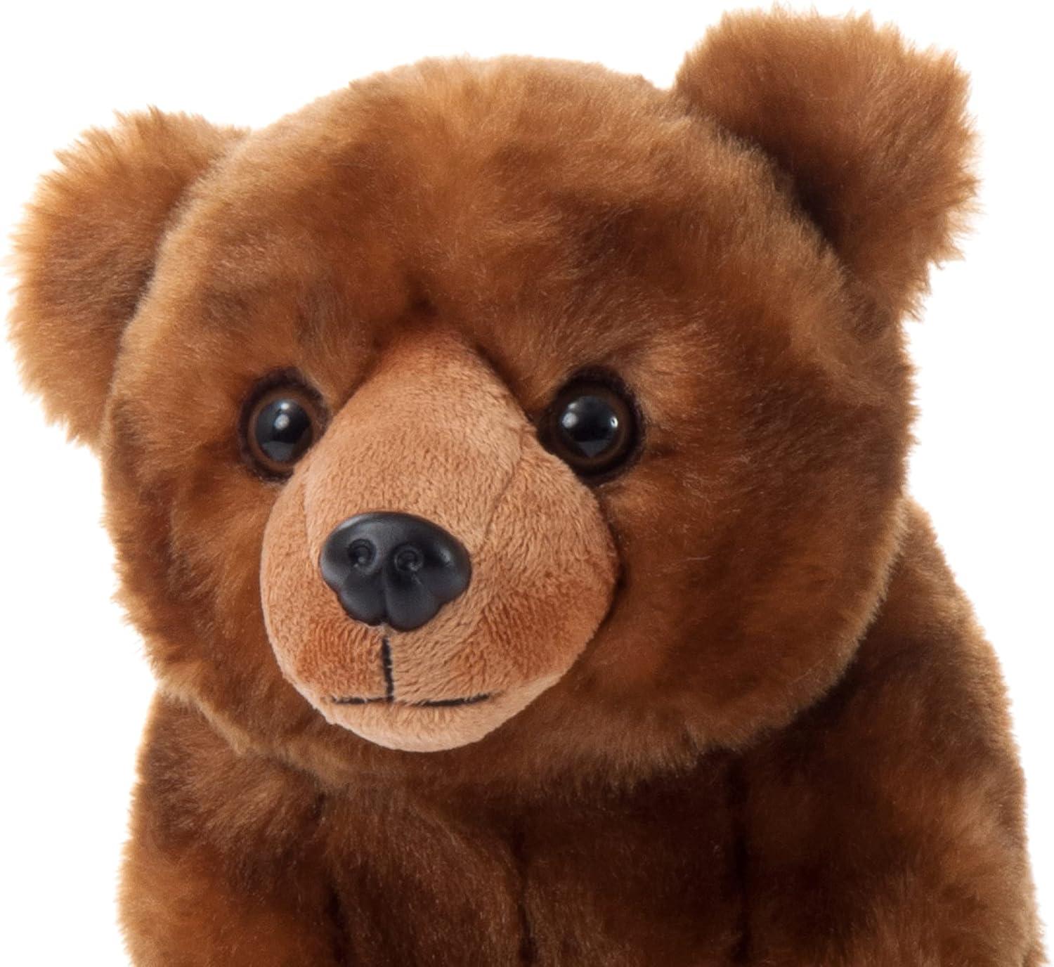 image:imageThe Petting Zoo Bear Stuffed Animal Gifts for Kids Wild Onez Zoo Animals Brown Bear Plush Toy 12 inches