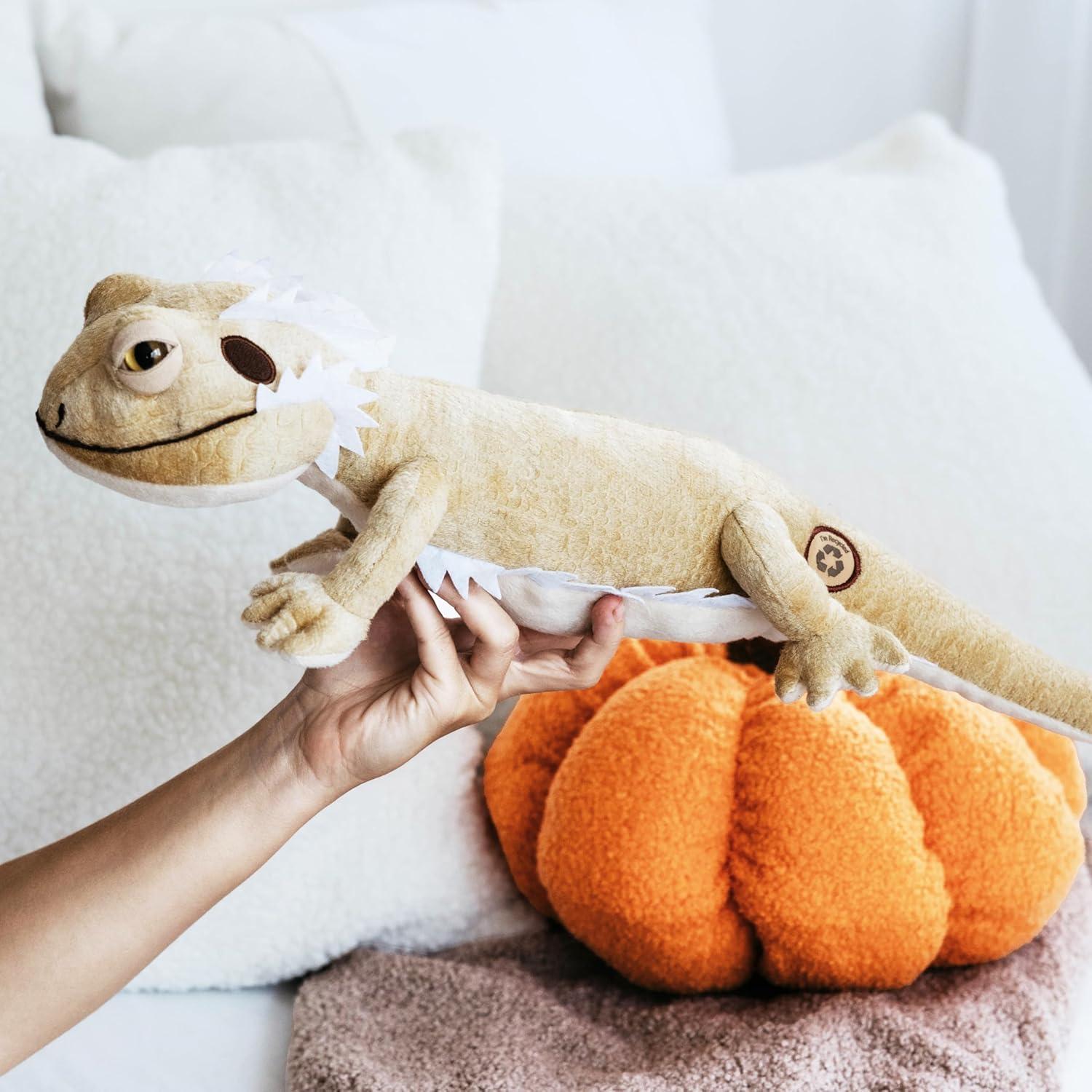 image:imageThe Petting Zoo Bearded Dragon Stuffed Animal Gifts for Kids Wild Onez Zoo Animals Bearded Dragon Plush Toy 24 inches
