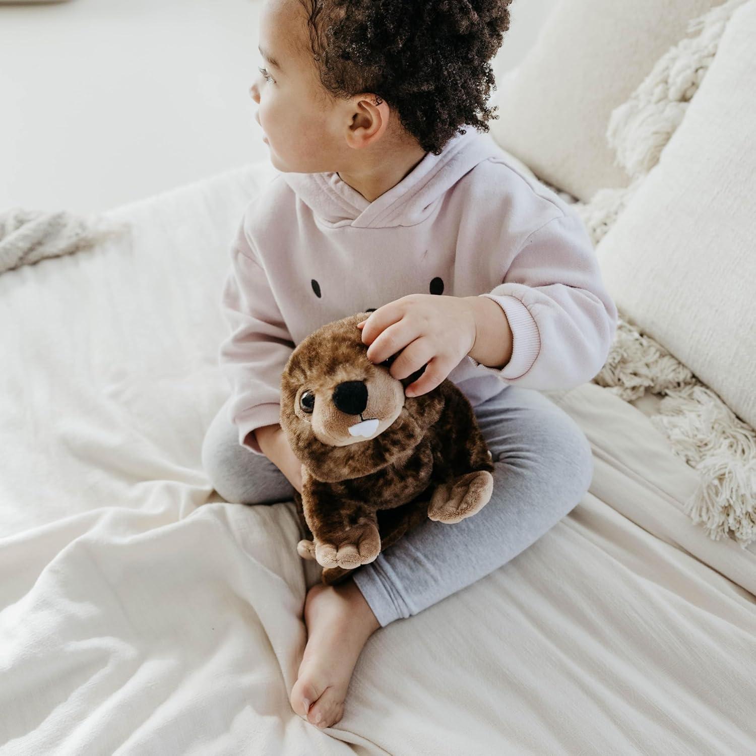 image:imageThe Petting Zoo Beaver Stuffed Animal Gifts for Kids Wild Onez Zoo Animals Beaver Plush Toy 12 inches