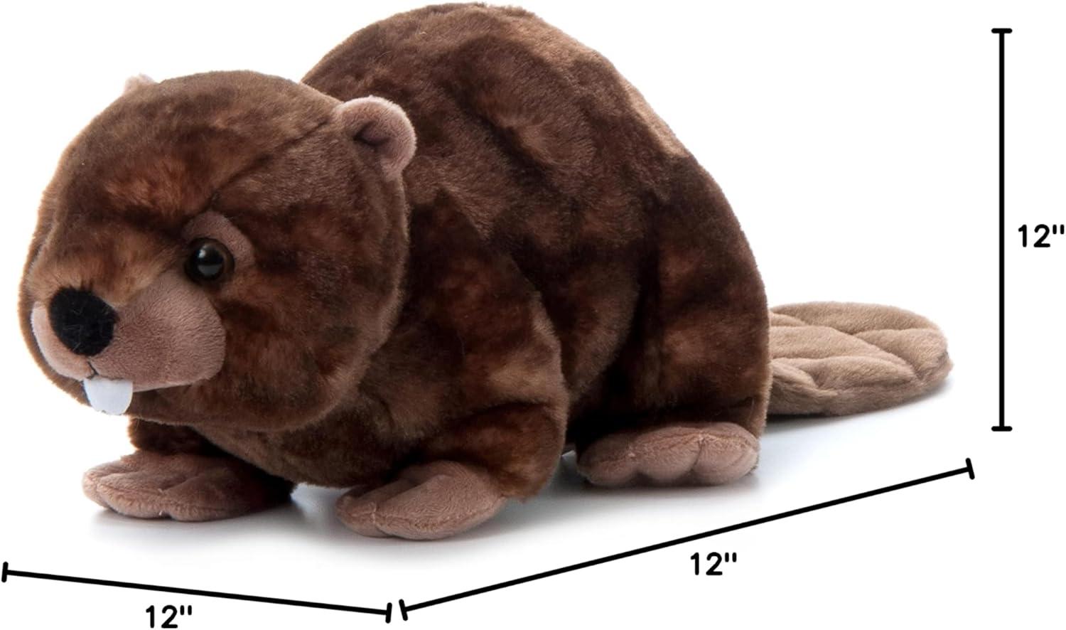 image:imageThe Petting Zoo Beaver Stuffed Animal Gifts for Kids Wild Onez Zoo Animals Beaver Plush Toy 12 inches