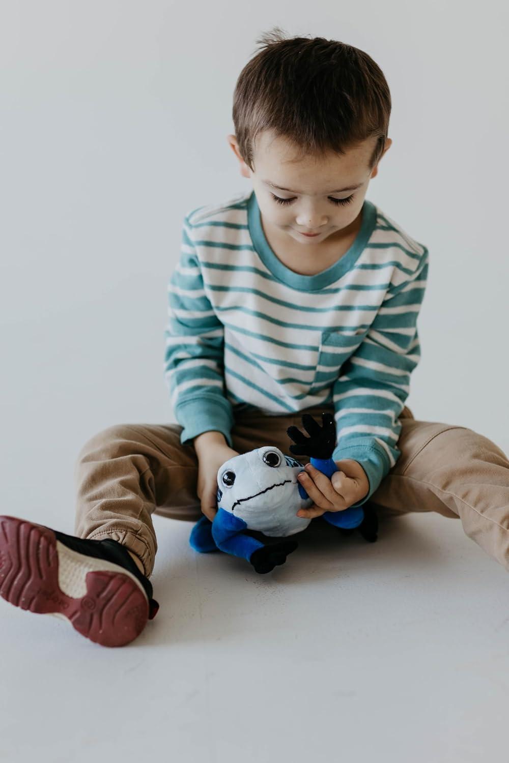 image:imageThe Petting Zoo Blue Dart Frog Stuffed Animal Plushie Gifts for Kids Wild Onez Rainforest Animals Dart Frog Plush Toy 9 inches