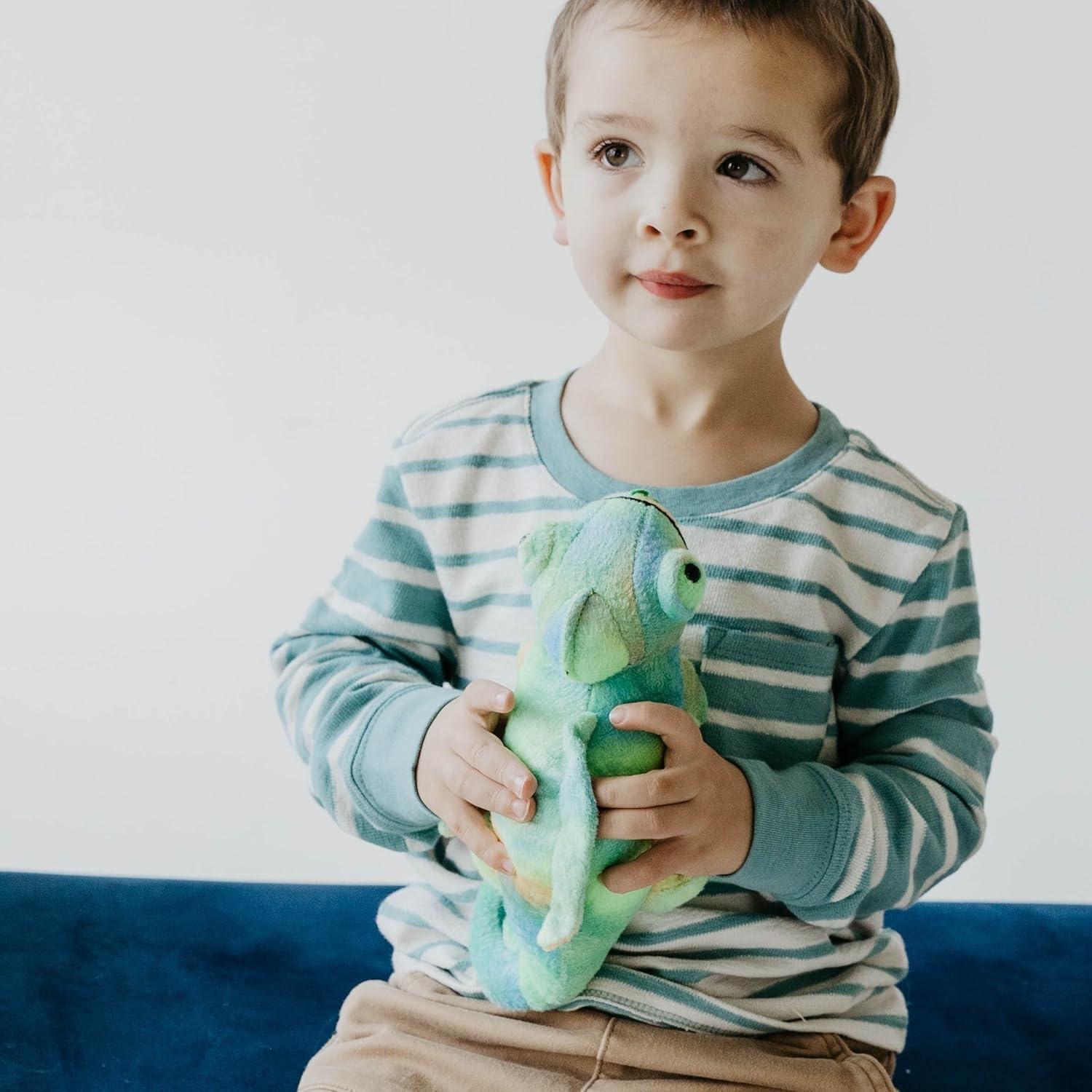 image:imageThe Petting Zoo Chameleon Stuffed Animal Plushie Gifts for Kids Wild Onez Reptile Animals Chameleon Plush Toy 10 Inches