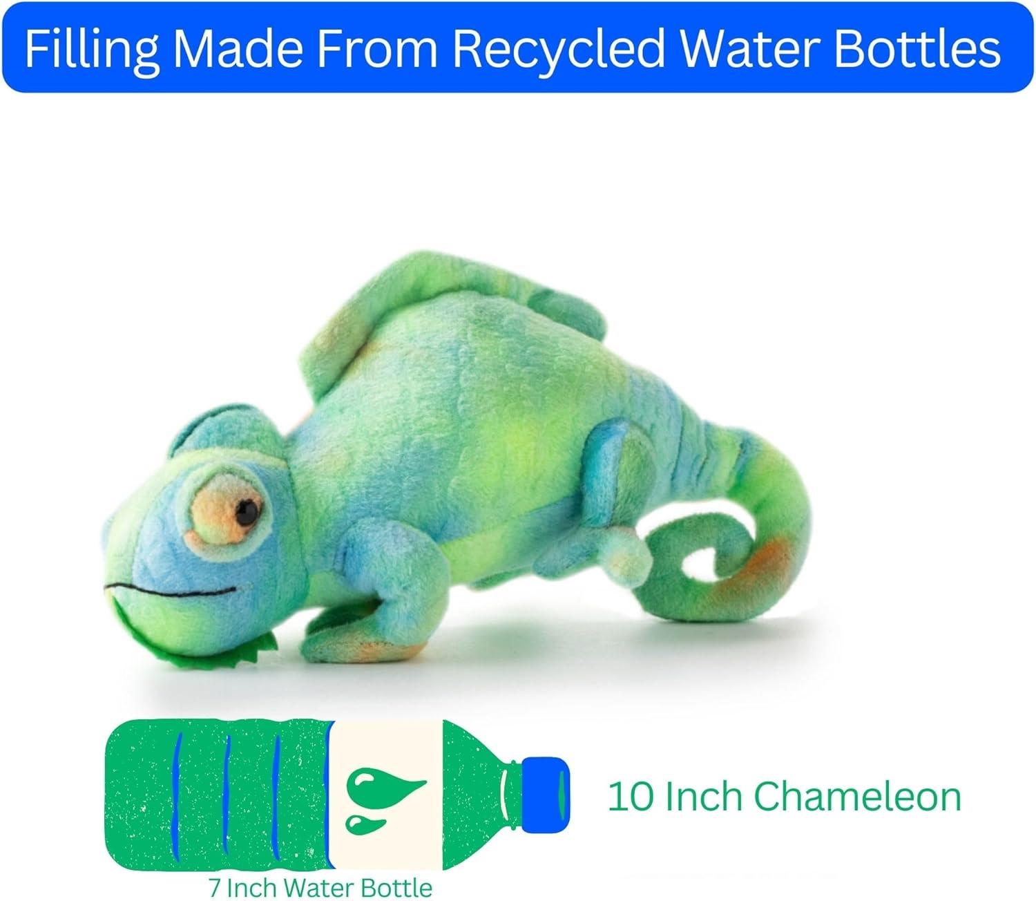 image:imageThe Petting Zoo Chameleon Stuffed Animal Plushie Gifts for Kids Wild Onez Reptile Animals Chameleon Plush Toy 10 Inches