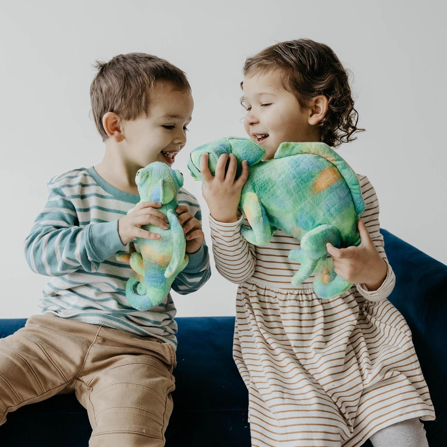 image:imageThe Petting Zoo Chameleon Stuffed Animal Plushie Gifts for Kids Wild Onez Reptile Animals Chameleon Plush Toy 10 Inches