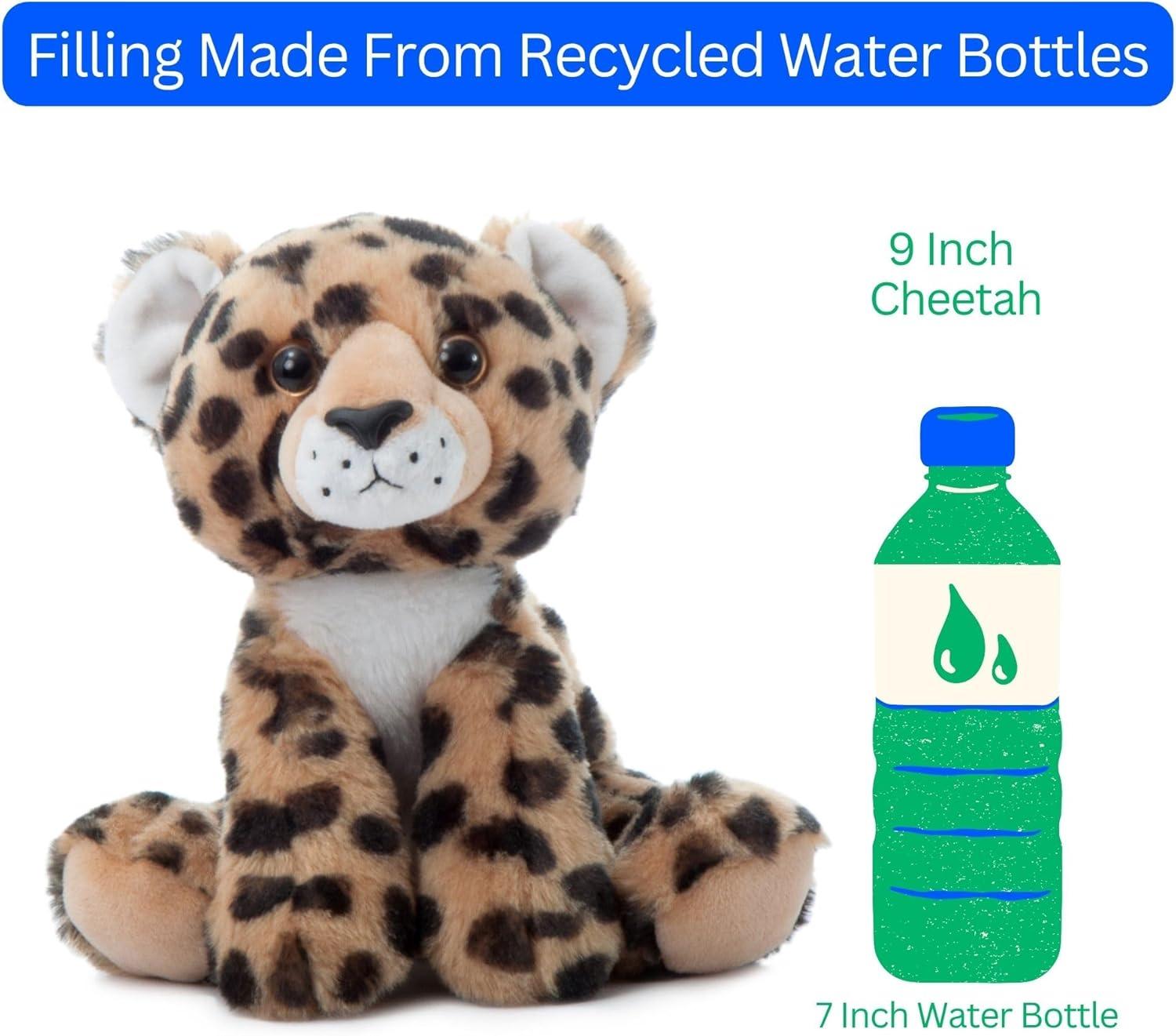 image:imageThe Petting Zoo Cheetah Stuffed Animal Gifts for Kids Wild Onez Zoo Animals Cheetah Plush Toy 9 inches