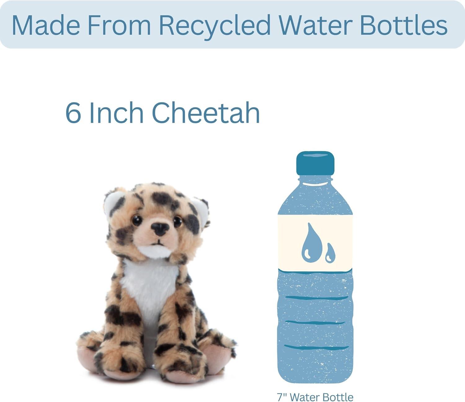 image:imageThe Petting Zoo Cheetah Stuffed Animal Plushie Gifts for Kids Wild Onez Babiez Zoo Animals Cheetah Plush Toy 6 inches