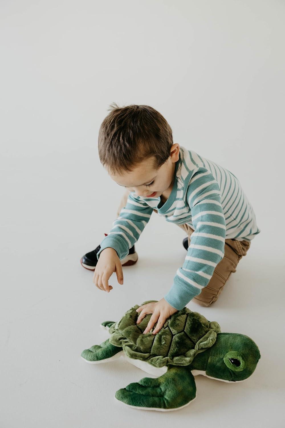 image:imageThe Petting Zoo Conservation Sea Turtle Stuffed Animal Gifts for Kids Wild Onez Ocean Animals Sea Turtle Plush Toy 14 inches