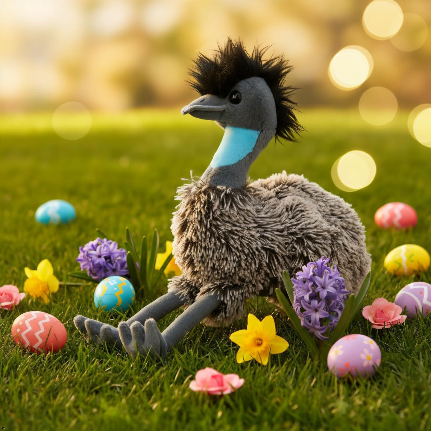 image:imageThe Petting Zoo Emu Stuffed Animal Gifts for Kids Wild Onez Zoo Animals Emu Plush Toy 12 inches