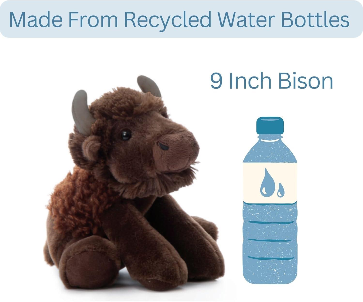 image:imageThe Petting Zoo Floppy Bison Stuffed Animal Plushie Gifts for Kids Wild Onez Wildlife Animals Bison Plush Toy 9 inches8 inch