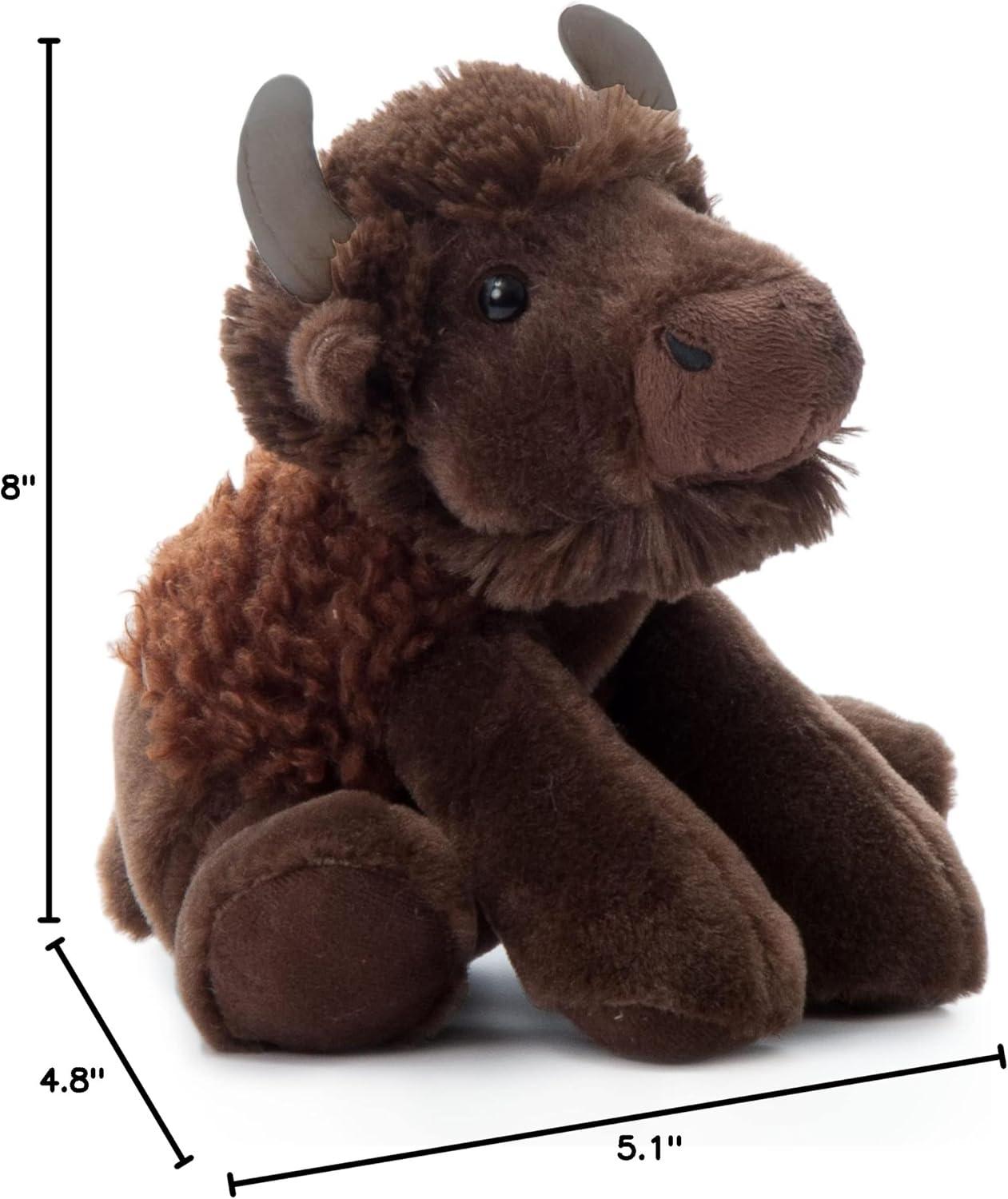 image:imageThe Petting Zoo Floppy Bison Stuffed Animal Plushie Gifts for Kids Wild Onez Wildlife Animals Bison Plush Toy 9 inches8 inch