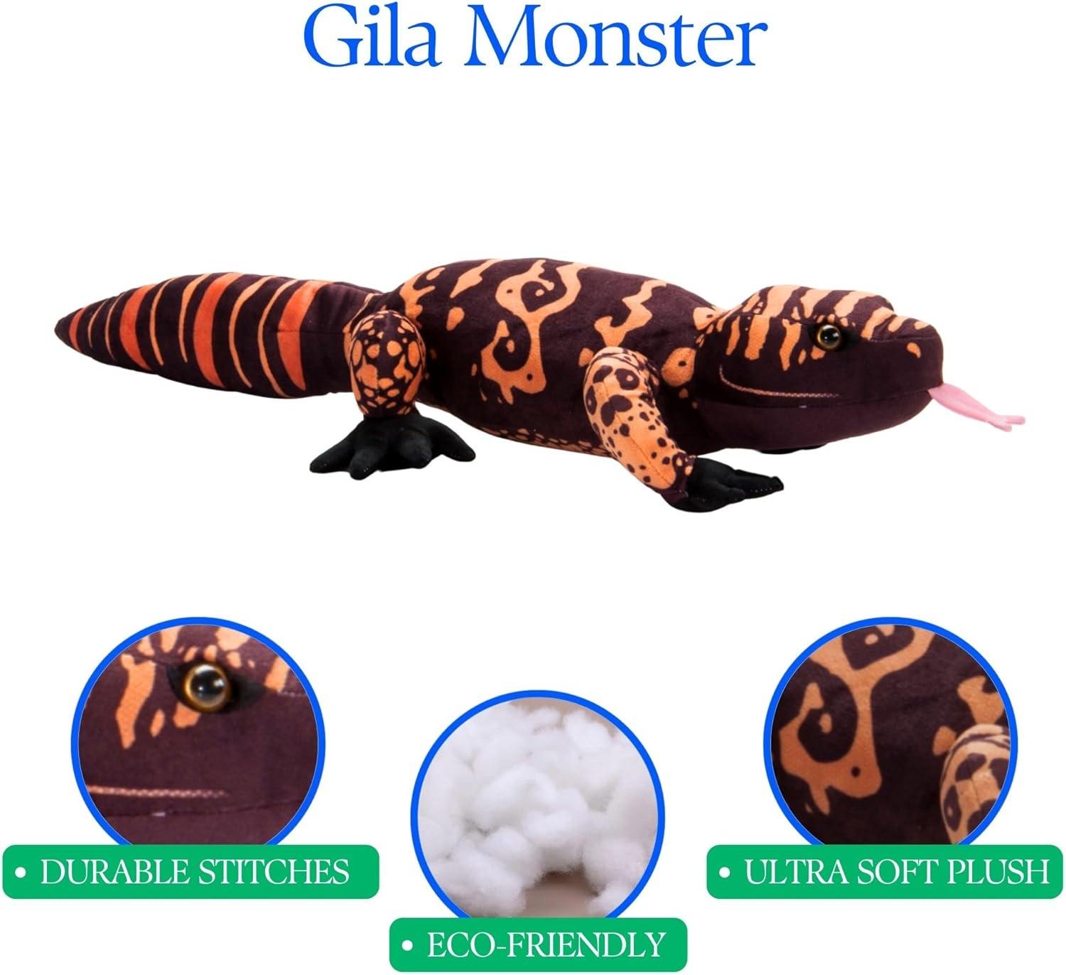 image:imageThe Petting Zoo Gila Monster Stuffed Animal Plushie Gifts for Kids Wild Onez Reptile Animals Lizard Plush Toy 21 Inches
