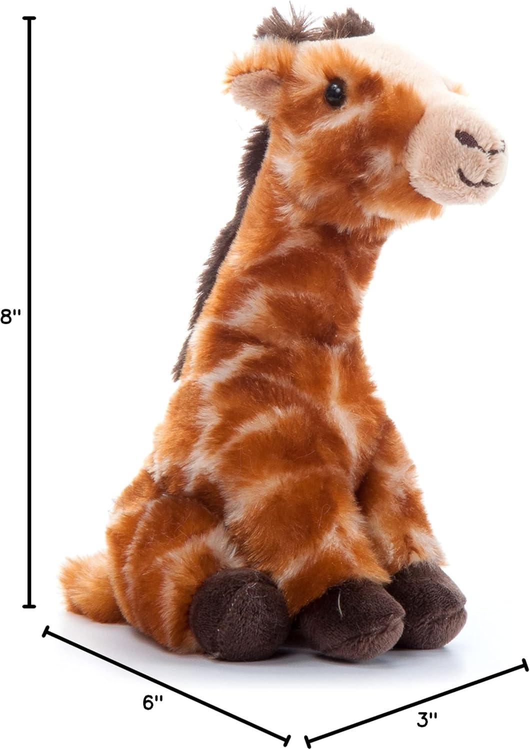 image:imageThe Petting Zoo Giraffe Stuffed Animal Plushie Gifts for Kids Wild Onez Babiez Zoo Animals Giraffe Plush Toy 6 inches6 in