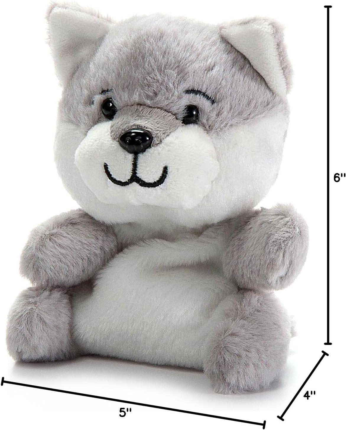 image:imageThe Petting Zoo Grey Wolf Stuffed Animal Plushie Gifts for Kids Nuggetz Wildlife Animals Wolf Plush Toy 6 inches