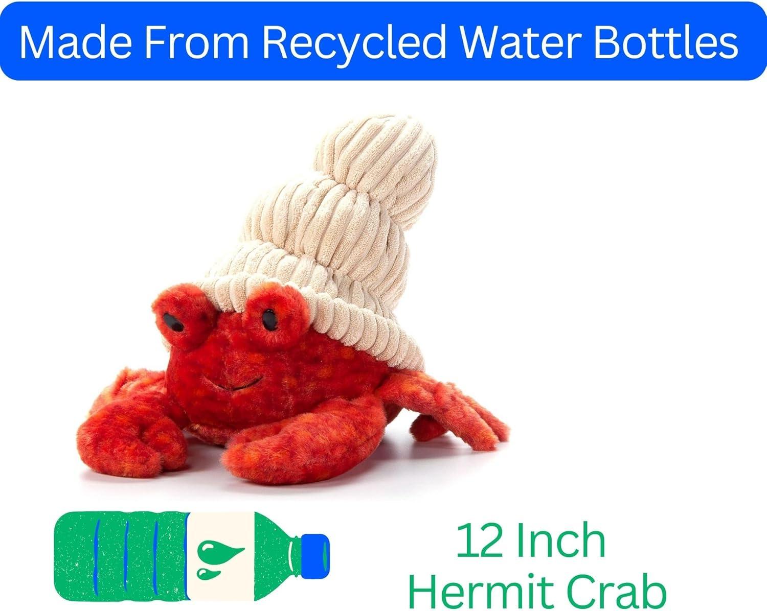 image:imageThe Petting Zoo Hermit Crab Stuffed Animal Plushie Gifts for Kids Wild Onez Sealife Animals Hermit Crab Plush Toy 12 inches