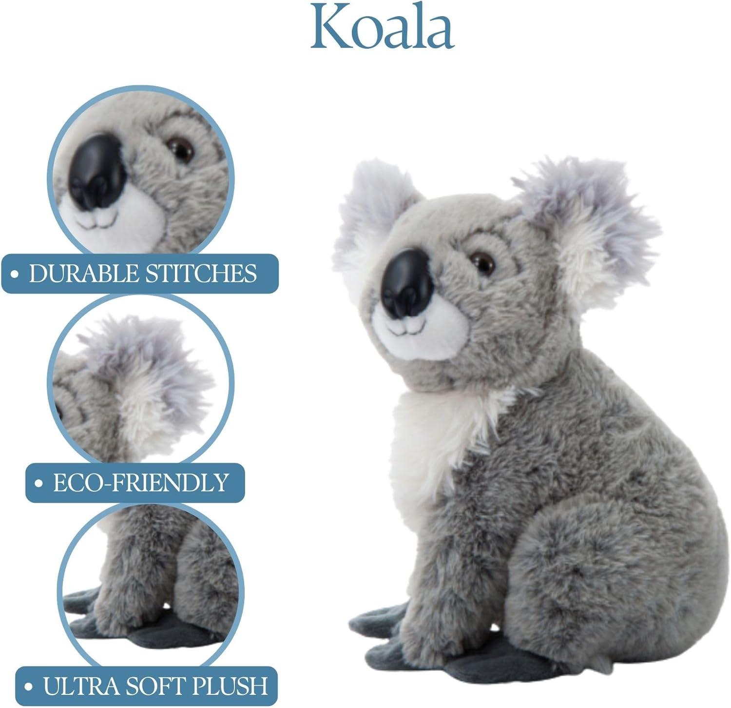 image:imageThe Petting Zoo Koala Stuffed Animal Gifts for Kids Wild Onez Zoo Animals Koala Plush Toy 12 inches