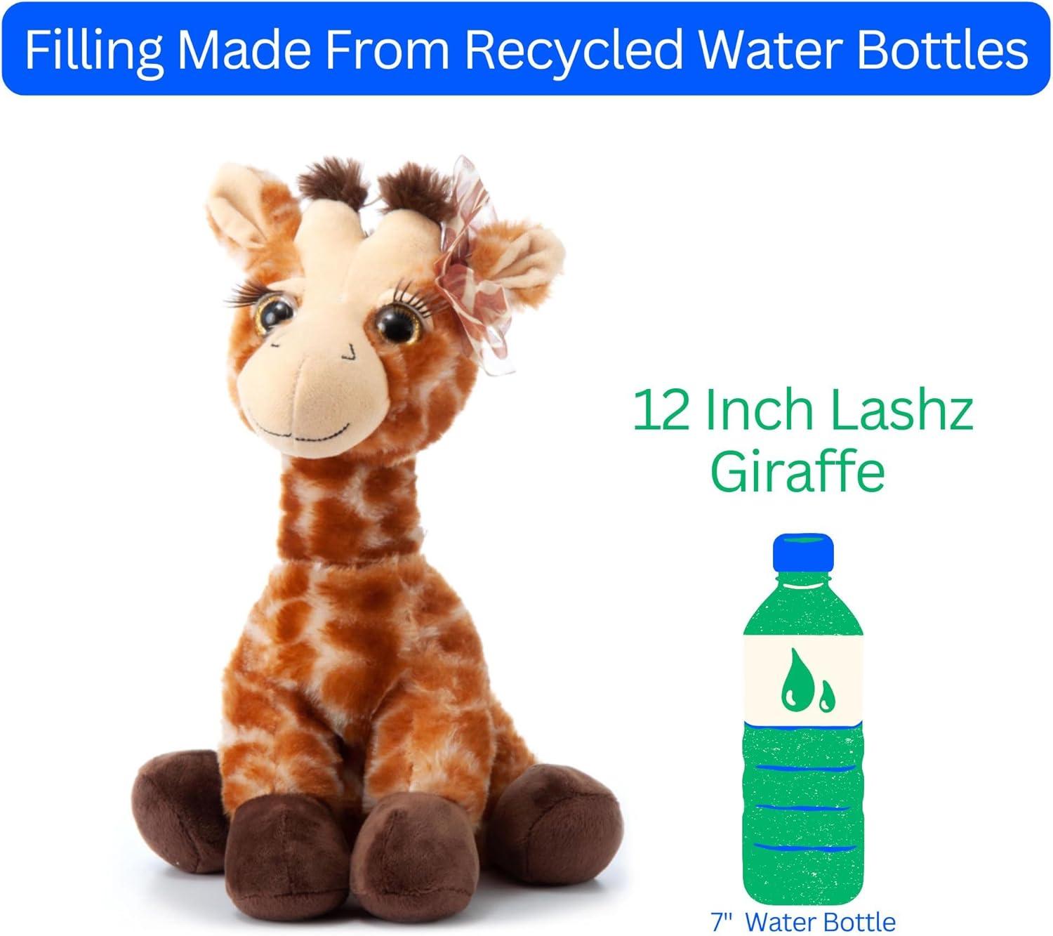 image:imageThe Petting Zoo Lashz Giraffe Stuffed Animal Gifts for Girls Plush Toy 12 inches