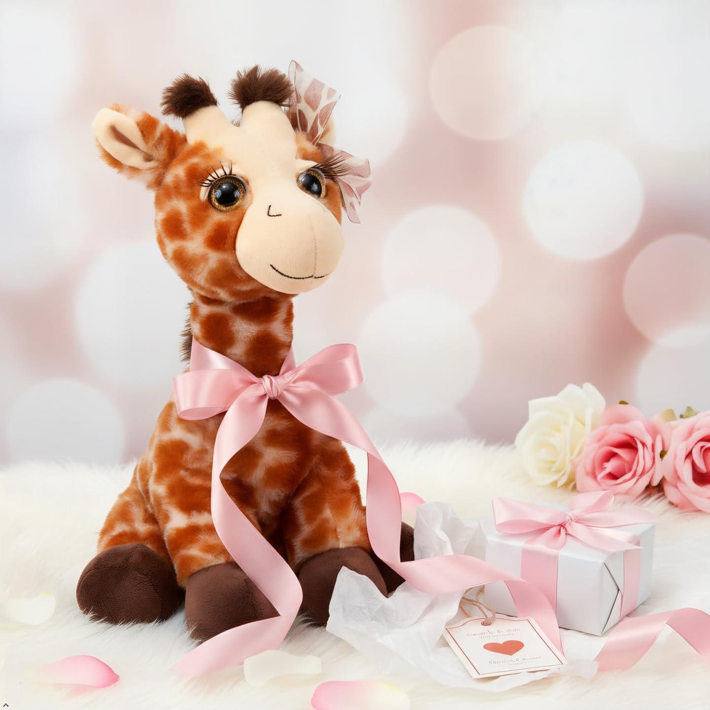image:imageThe Petting Zoo Lashz Giraffe Stuffed Animal Gifts for Girls Plush Toy 12 inches