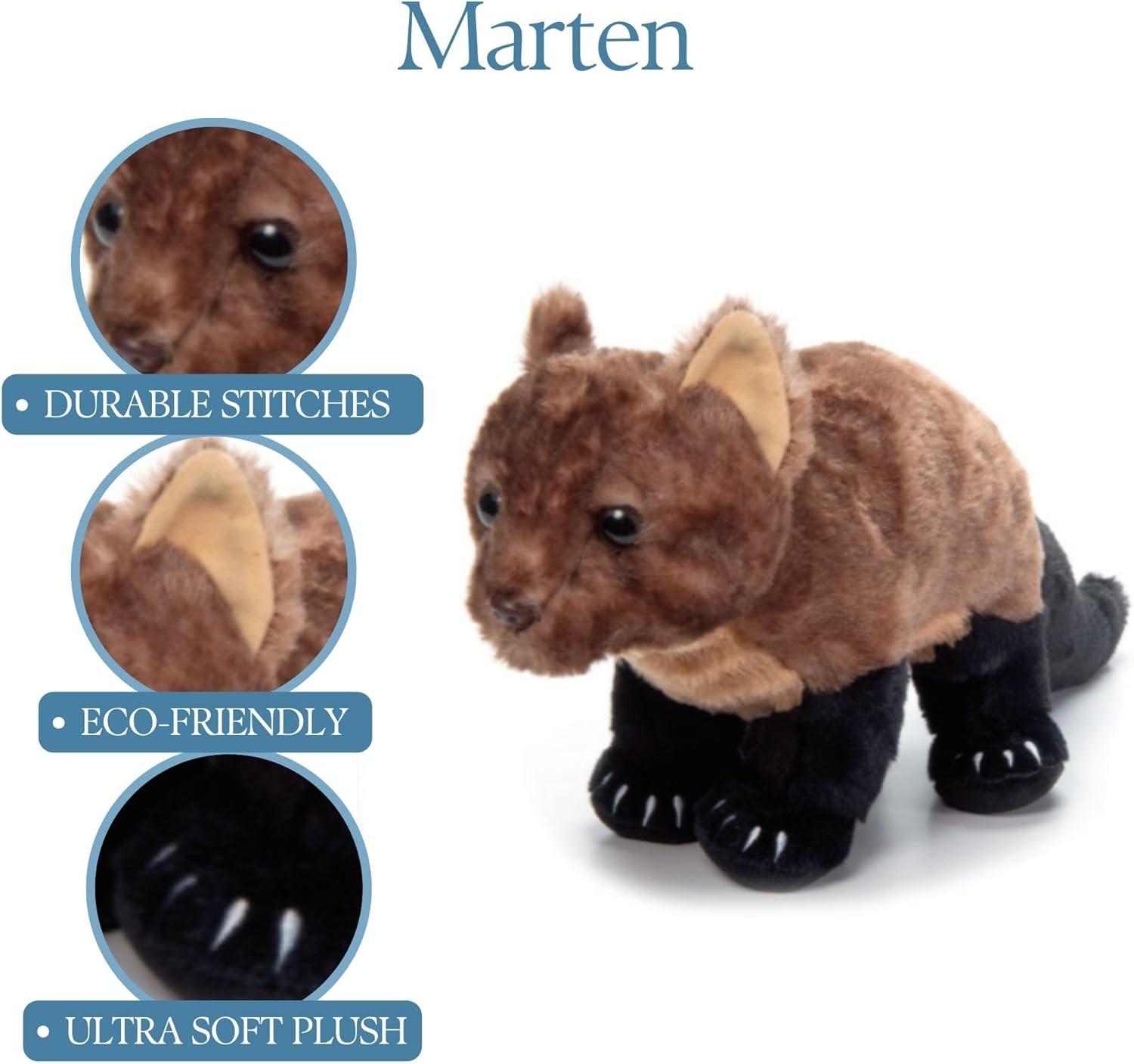 image:imageThe Petting Zoo Marten Stuffed Animal Plushie Gifts for Kids Wild Onez Animals Marten Plush Toy 12 inches