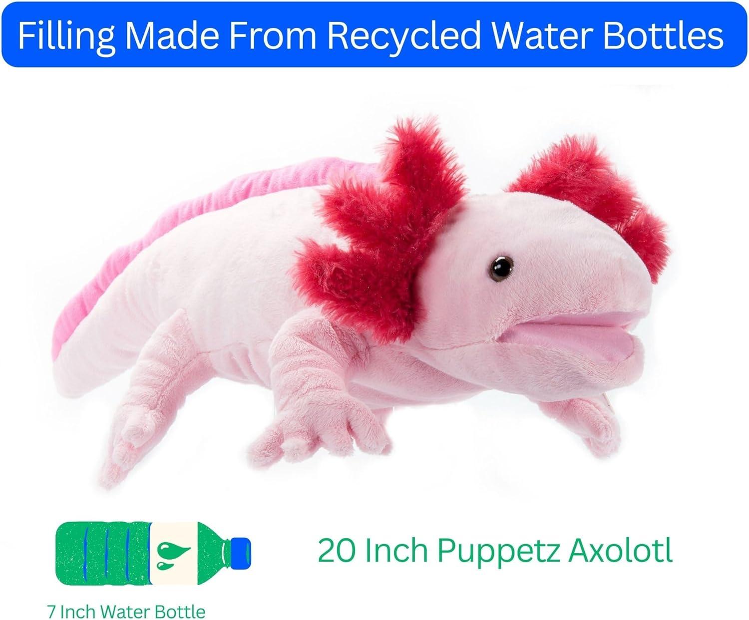image:imageThe Petting Zoo Pink Axolotl Stuffed Animal Plushie Gifts for Kids Puppetz Animals Axolotl Plush Toy 20 Inches