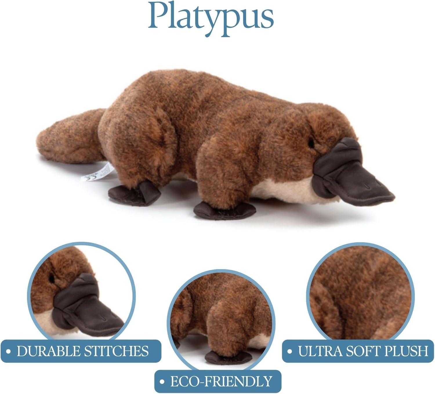 image:imageThe Petting Zoo Platypus Plushie Stuffed Animal Gifts for Kids Wild Onez Wildlife Animals Platypus Plush Toy 12 inches