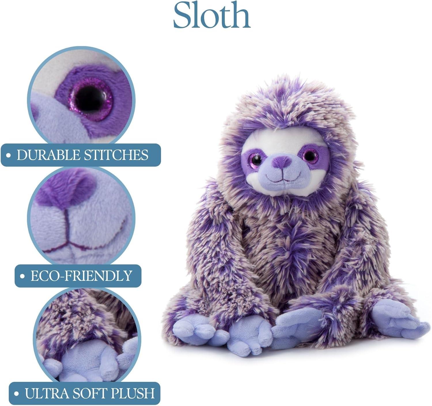 image:imageThe Petting Zoo Purple Sloth Stuffed Animal Gifts for Kids Purple Pazzion Sloth Plush Toy 20 inches