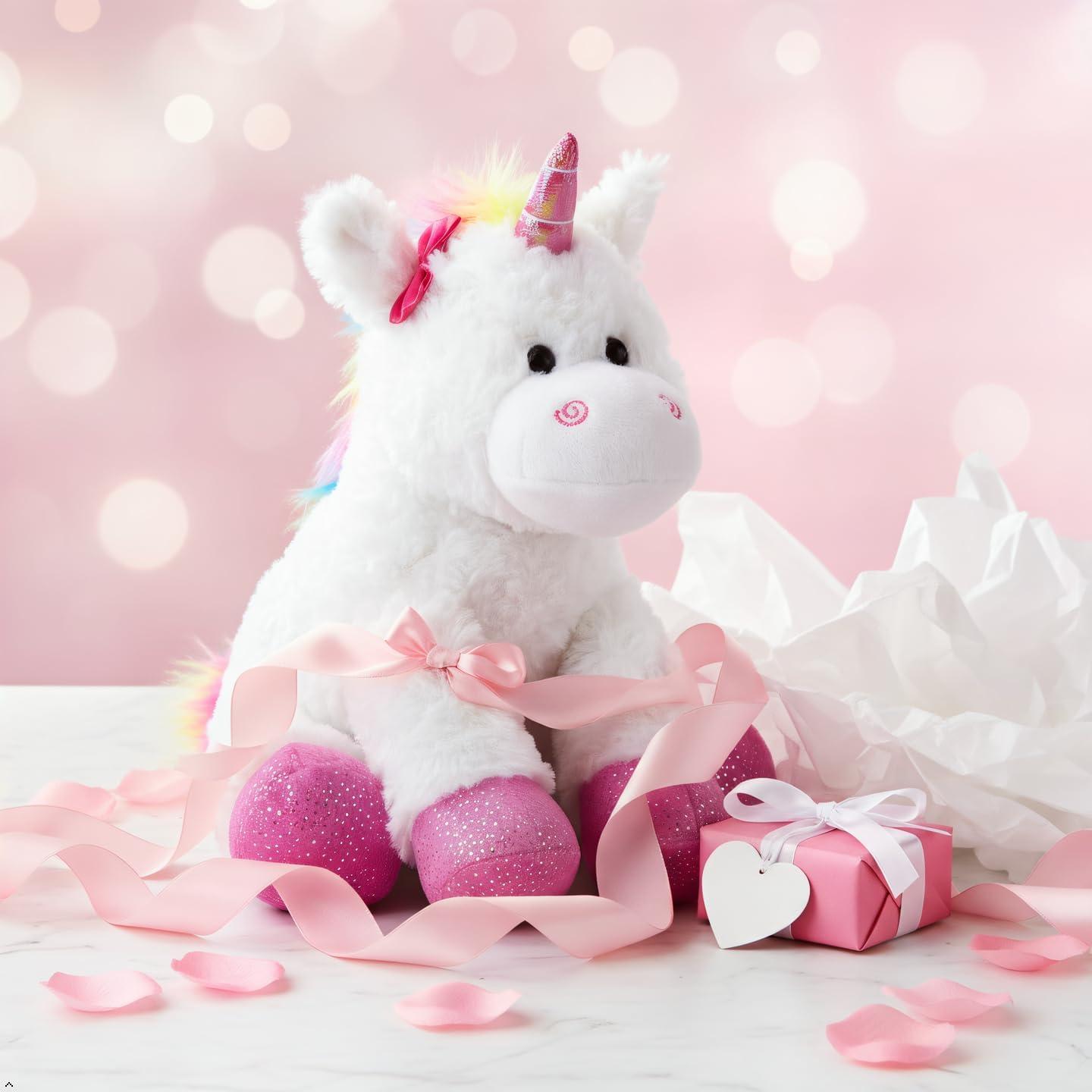 image:imageThe Petting Zoo Rainbow Unicorn Stuffed Animal Unicorn Gifts for Girls Plush Toy 11 inches