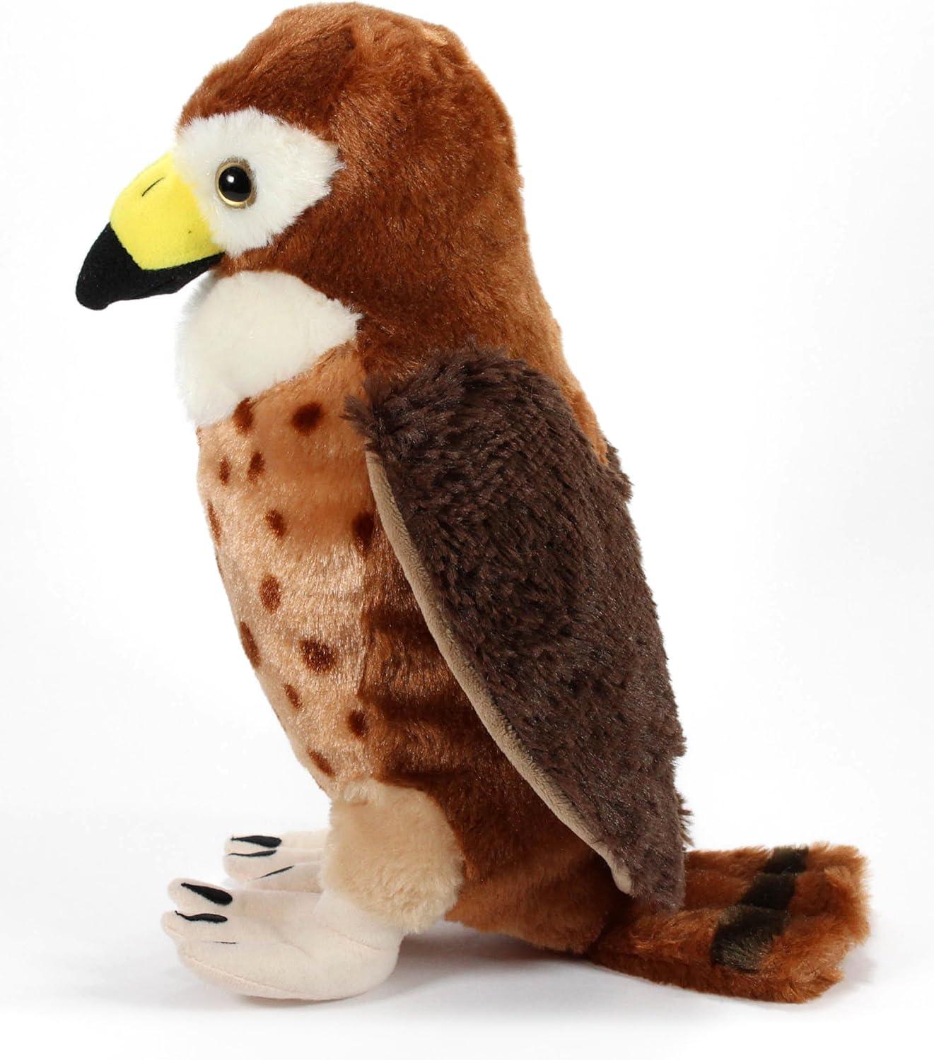 image:imageThe Petting Zoo Red Tailed Hawk Stuffed Animal Plushie Gifts for Kids Wild Onez Zoo Animals Hawk Plush Toy 12 inches