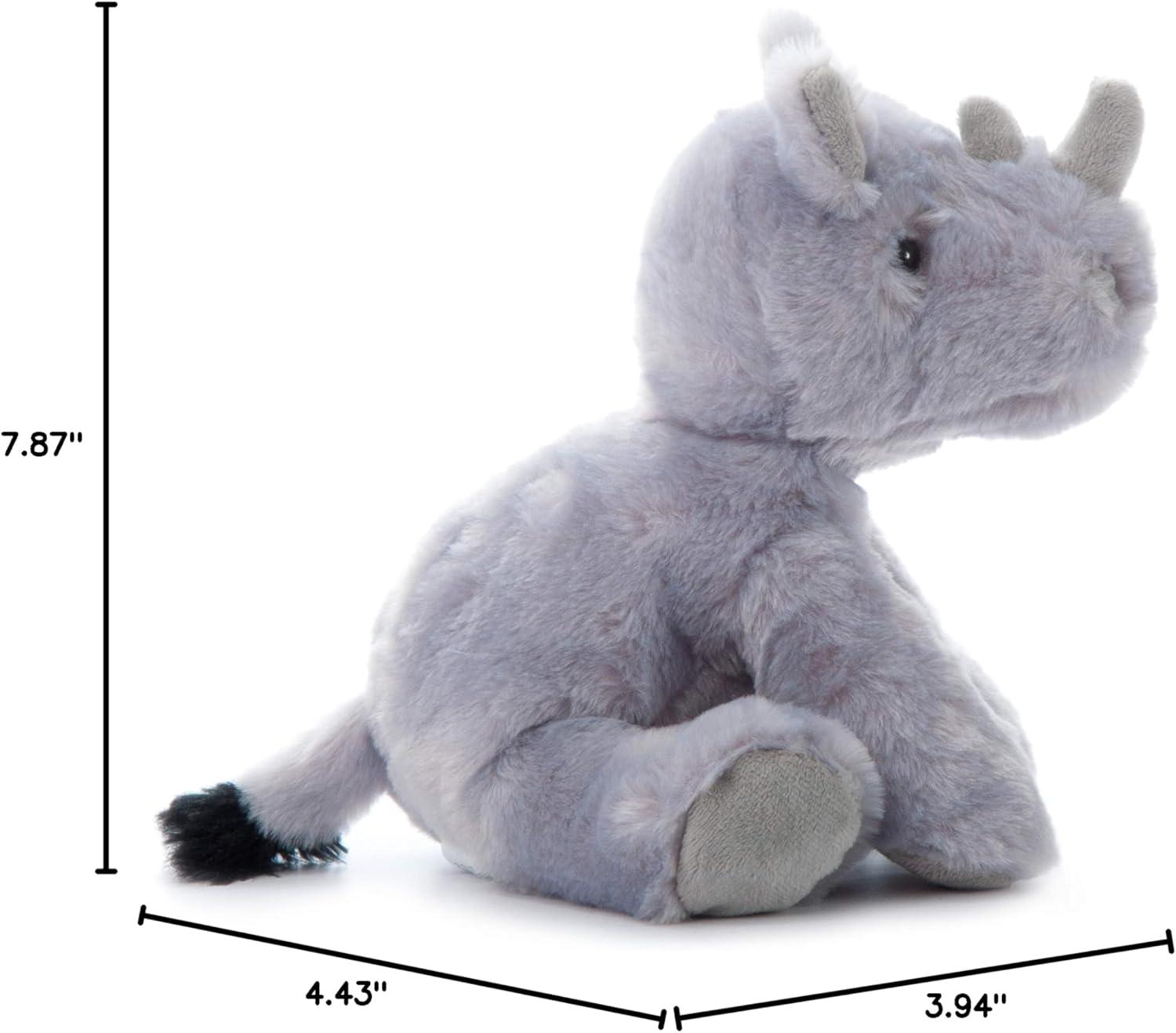 image:imageThe Petting Zoo Rhino Stuffed Animal Gifts for Kids Wild Onez Zoo Animals Rhino Plush Toy 9 inches