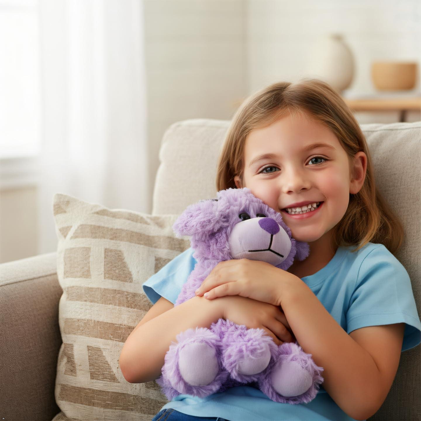 image:imageThe Petting Zoo Scruffy Dog Stuffed Animal Gifts for Girls Purple Dog Plush Toy 9 Inches