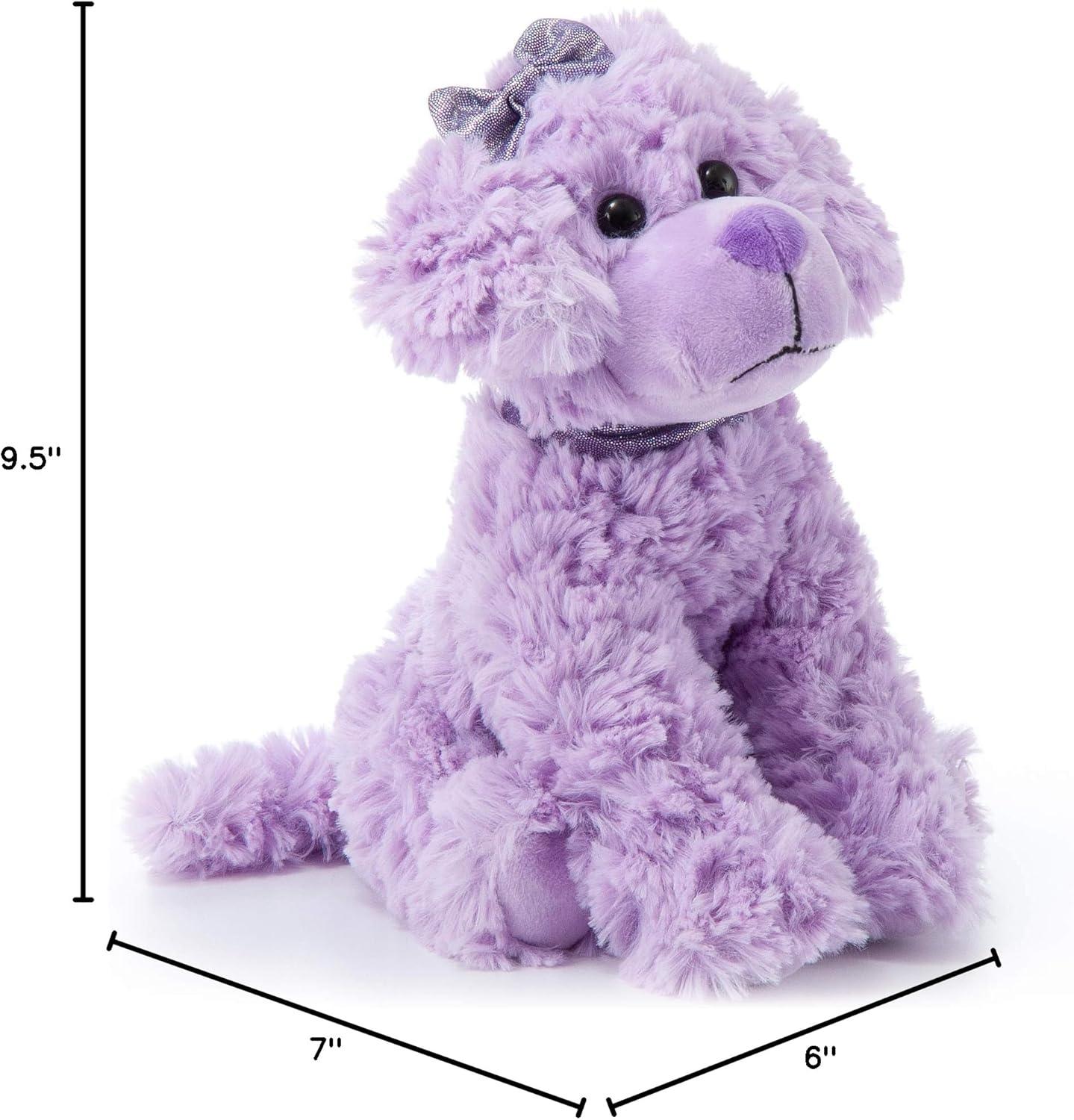 image:imageThe Petting Zoo Scruffy Dog Stuffed Animal Gifts for Girls Purple Dog Plush Toy 9 Inches