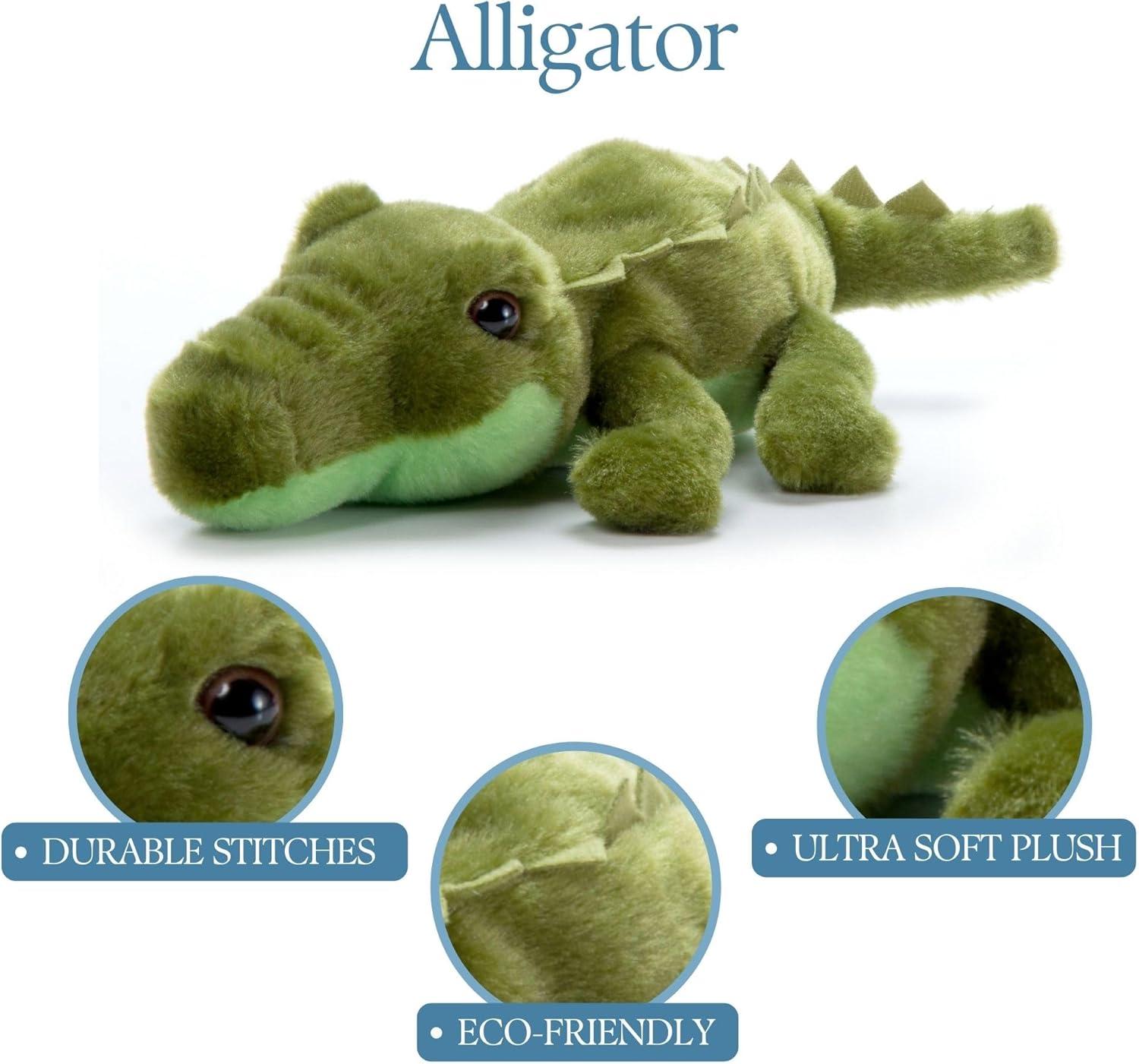 image:imageThe Petting Zoo Seahorse Stuffed Animal Plushie Gifts for Kids Scoopz Sealife Animals Seahorse Plush Toy 8 inchesAlligator