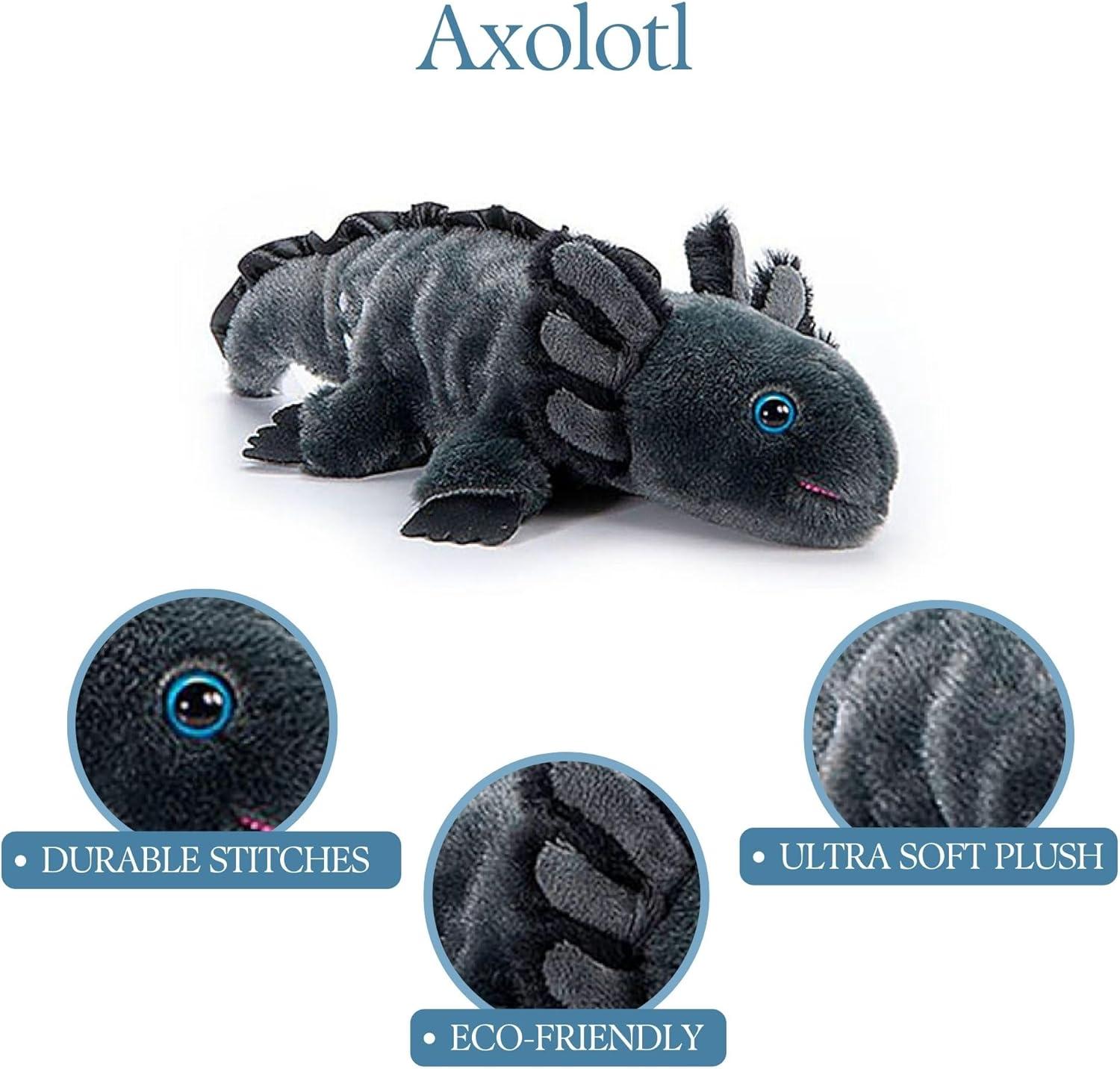 image:imageThe Petting Zoo Seahorse Stuffed Animal Plushie Gifts for Kids Scoopz Sealife Animals Seahorse Plush Toy 8 inchesBlack Axolotl