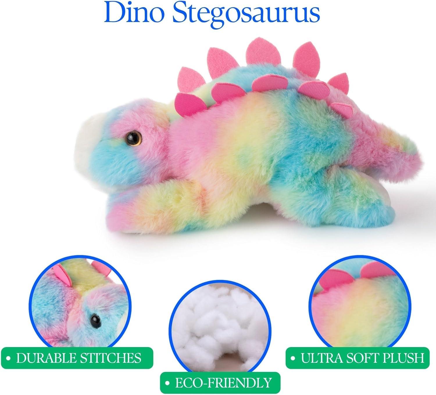 image:imageThe Petting Zoo Seahorse Stuffed Animal Plushie Gifts for Kids Scoopz Sealife Animals Seahorse Plush Toy 8 inchesDino Stegosaurus