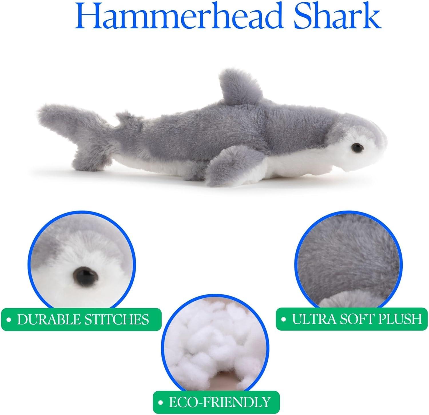 image:imageThe Petting Zoo Seahorse Stuffed Animal Plushie Gifts for Kids Scoopz Sealife Animals Seahorse Plush Toy 8 inchesHammerhead Shark