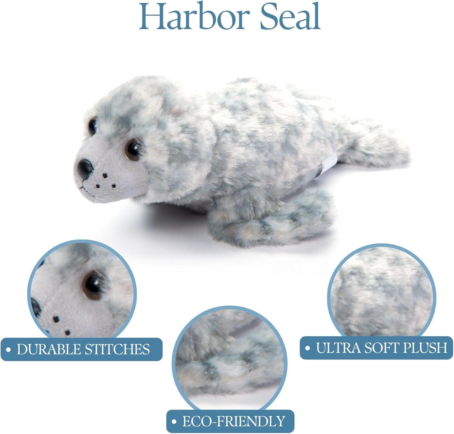 image:imageThe Petting Zoo Seahorse Stuffed Animal Plushie Gifts for Kids Scoopz Sealife Animals Seahorse Plush Toy 8 inchesHarbor Seal