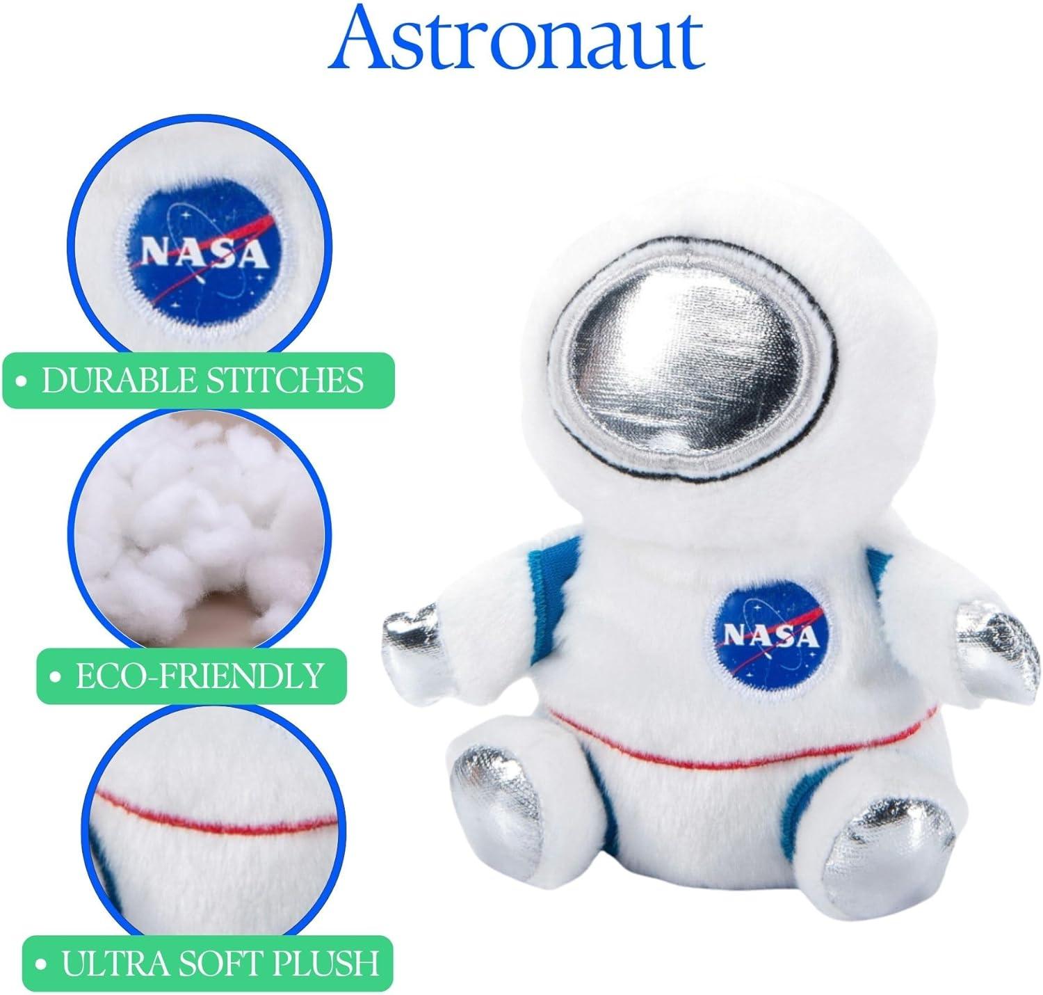 image:imageThe Petting Zoo Space Astronaut Stuffed Animal Plushie Gifts for Kids Nuggetz Animals Astronaut Plush Toy 6 inches