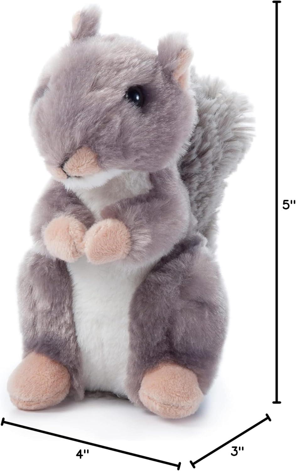 image:imageThe Petting Zoo Squirrel Stuffed Animal Plushie Gifts for Kids Wild Onez Babiez Wildlife Animals Squirrel Plush Toy 6 inches