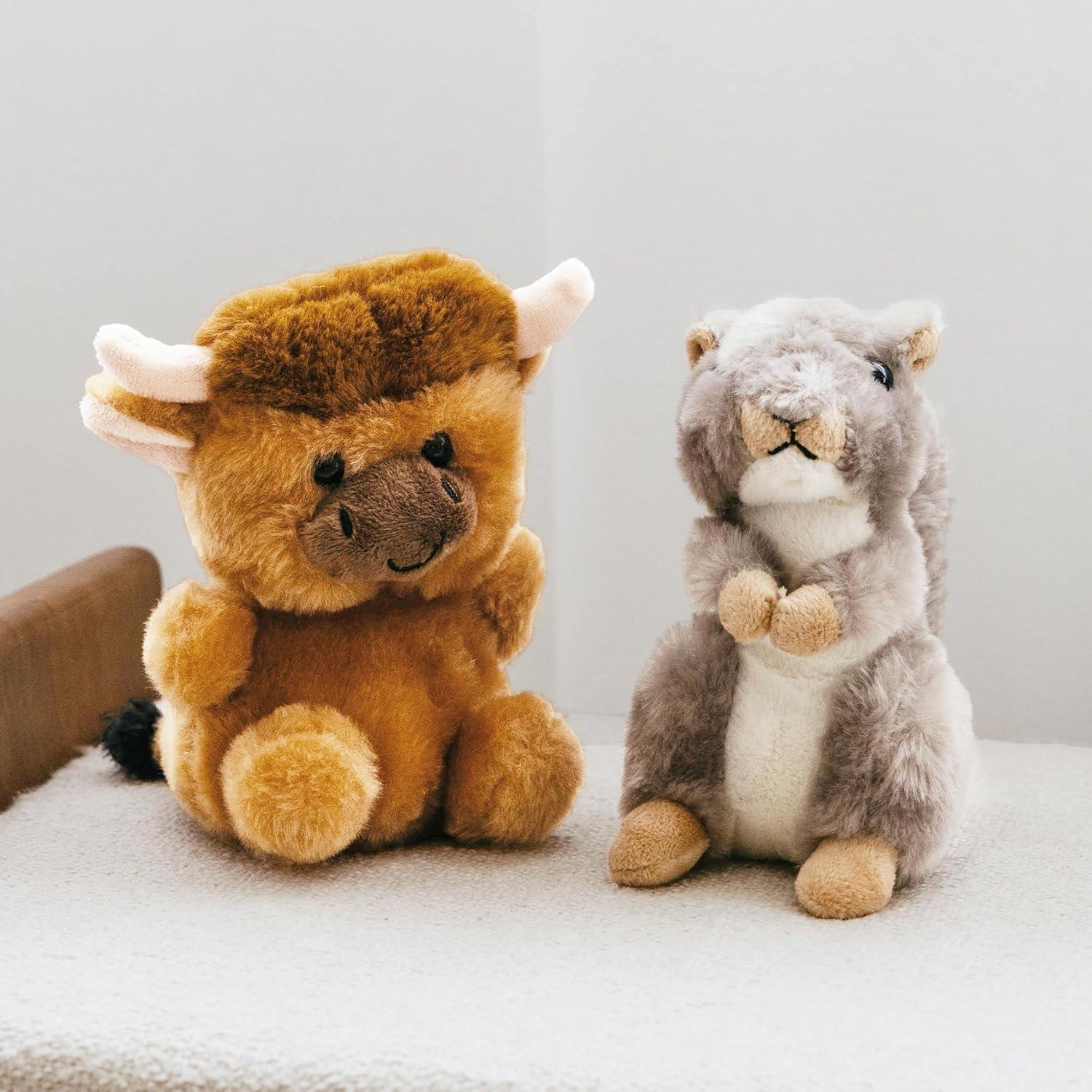 image:imageThe Petting Zoo Squirrel Stuffed Animal Plushie Gifts for Kids Wild Onez Babiez Wildlife Animals Squirrel Plush Toy 6 inches