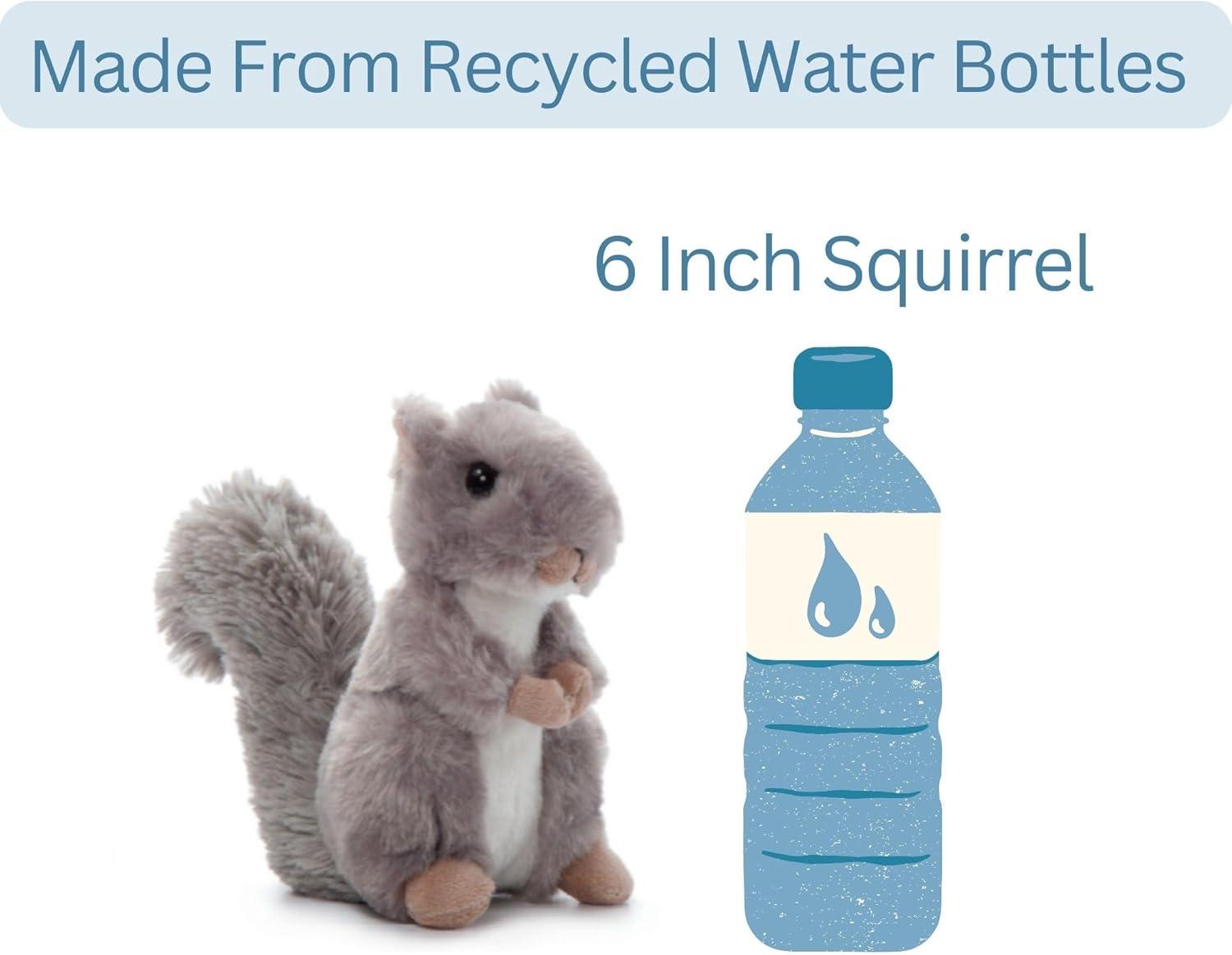 image:imageThe Petting Zoo Squirrel Stuffed Animal Plushie Gifts for Kids Wild Onez Babiez Wildlife Animals Squirrel Plush Toy 6 inches