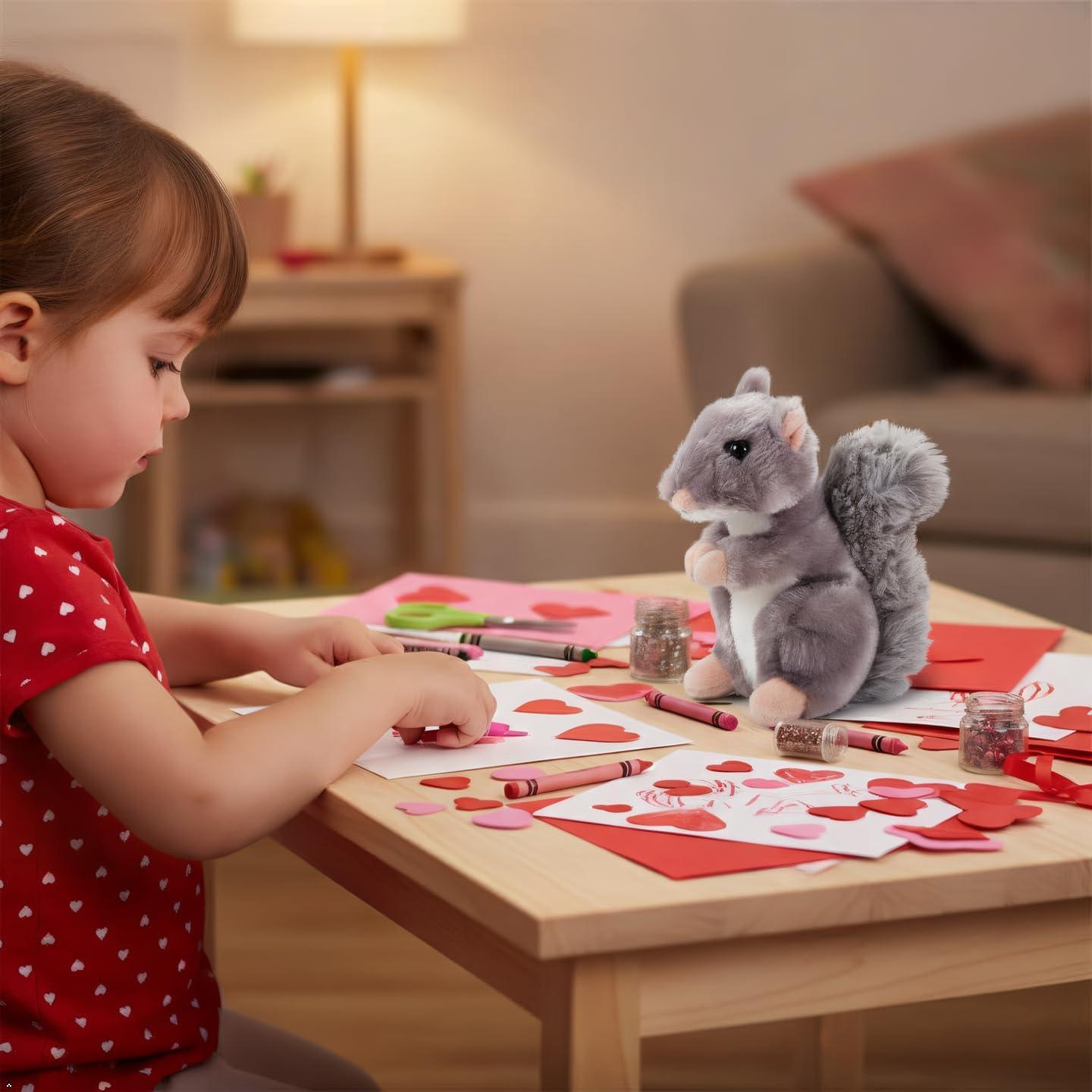 image:imageThe Petting Zoo Squirrel Stuffed Animal Plushie Gifts for Kids Wild Onez Babiez Wildlife Animals Squirrel Plush Toy 6 inches