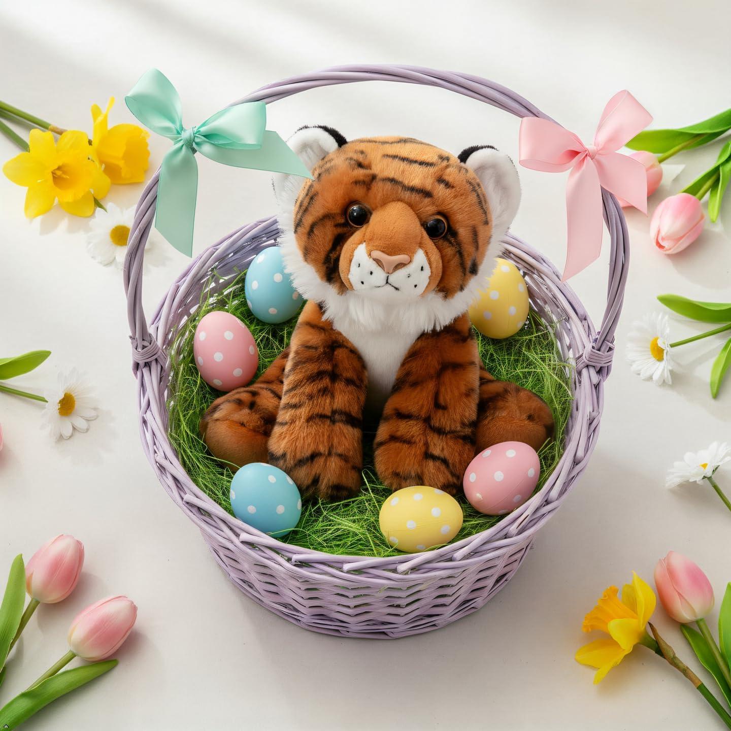 image:imageThe Petting Zoo Tiger Stuffed Animal Gifts for Kids Wild Onez Zoo Animals Tiger Plush Toy 9 inches8 inch