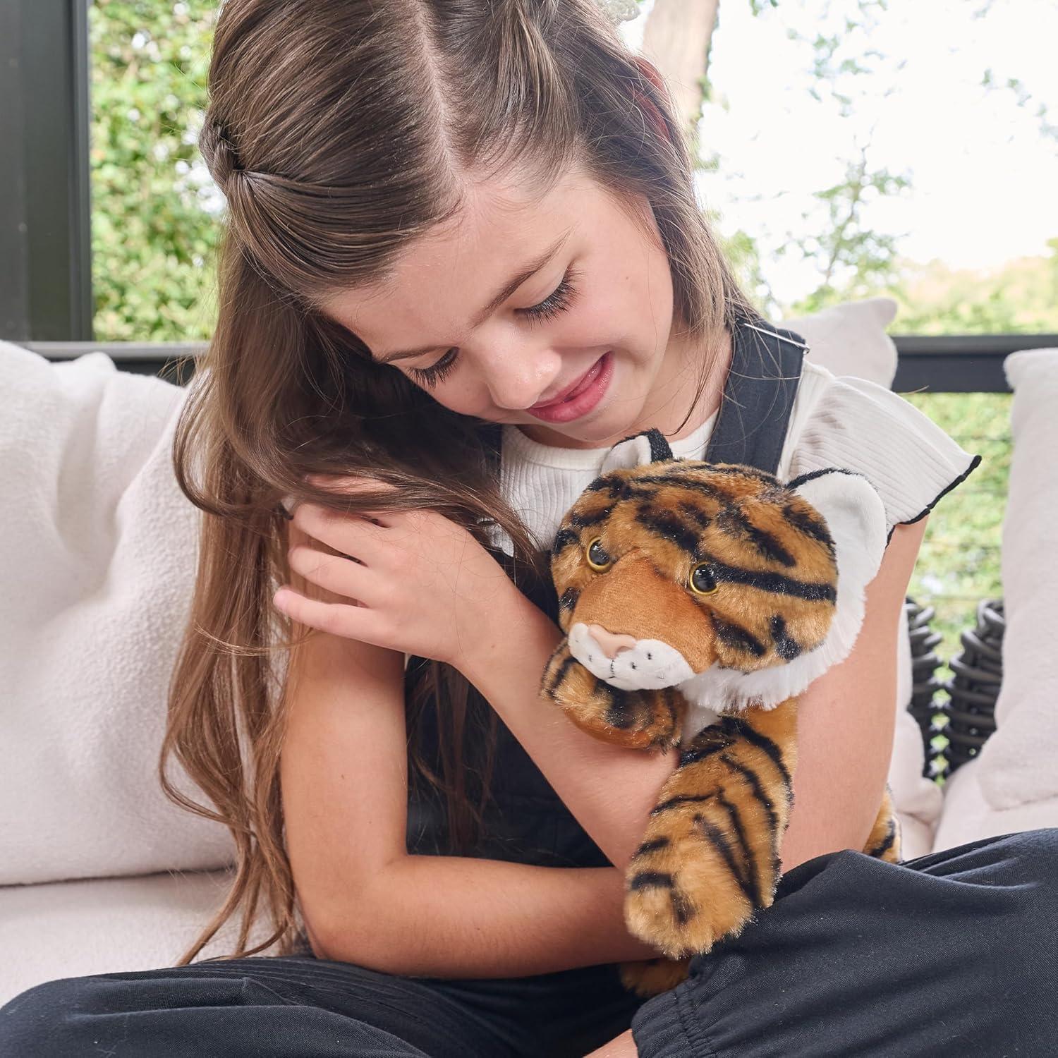 image:imageThe Petting Zoo Tiger Stuffed Animal Gifts for Kids Wild Onez Zoo Animals Tiger Plush Toy 9 inches8 inch