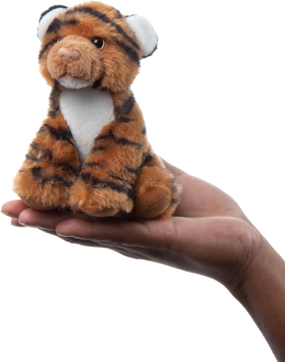 image:imageThe Petting Zoo Tiger Stuffed Animal Plushie Gifts for Kids Wild Onez Babiez Zoo Animals Orange Tiger Plush Toy 6 inches6 in Pack of 2