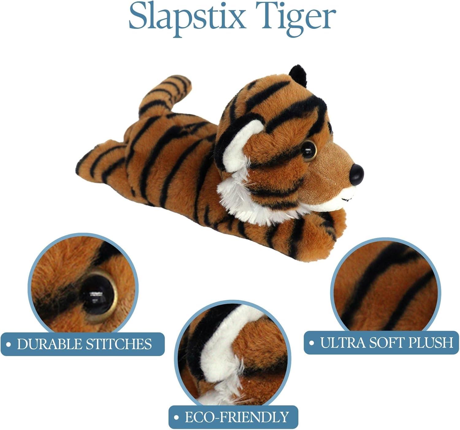 image:imageThe Petting Zoo Tiger Stuffed Animal Plushie Slap Bracelet Gifts for Kids Slapstix Wildlife Animals Tiger Plush Toy 10 inches