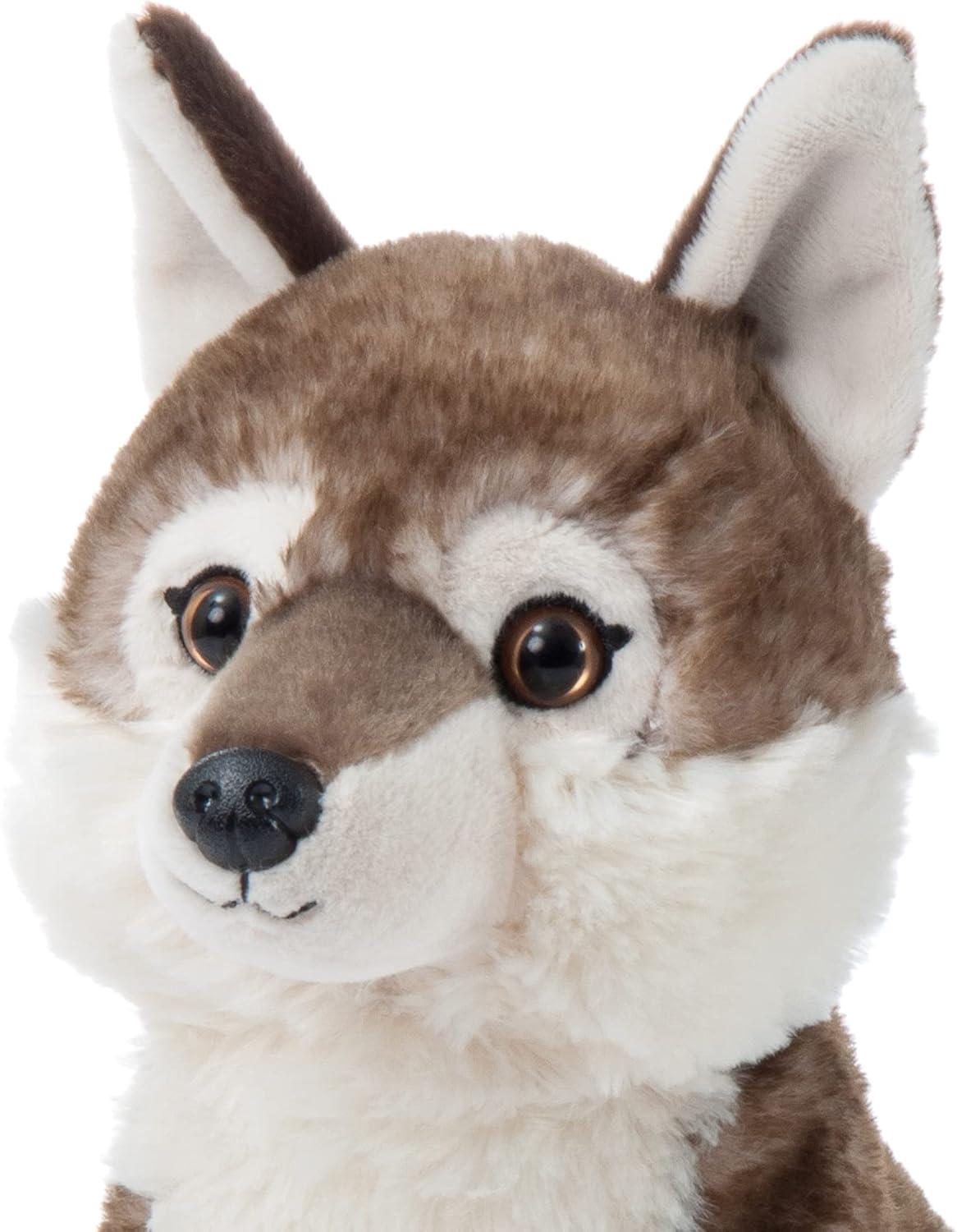 image:imageThe Petting Zoo Timber Wolf Stuffed Animal Gifts for Kids Wild Onez Zoo Animals Timber Wolf Plush Toy Sitting 12 inches