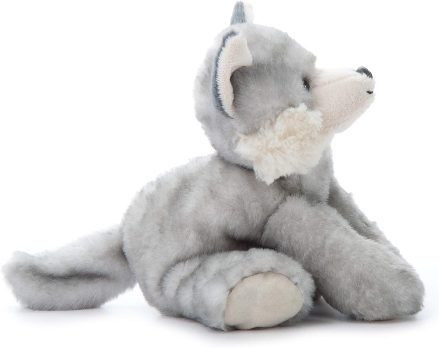 image:imageThe Petting Zoo Wolf Stuffed Animal Gifts for Kids Wild Onez Zoo Animals Grey Wolf Plush Toy 9 inchesSmall Pack of 2